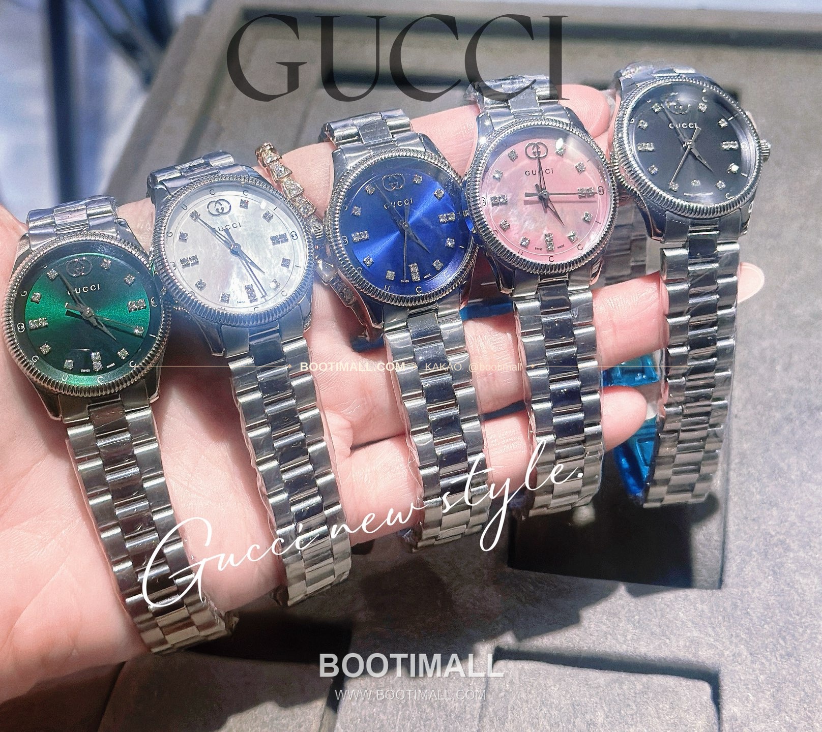 구찌 G타임리스 스틸 더블G 다이얼 쿼츠 Gucci G-Timeless Steel Double G Dial Quartz 29mm 8