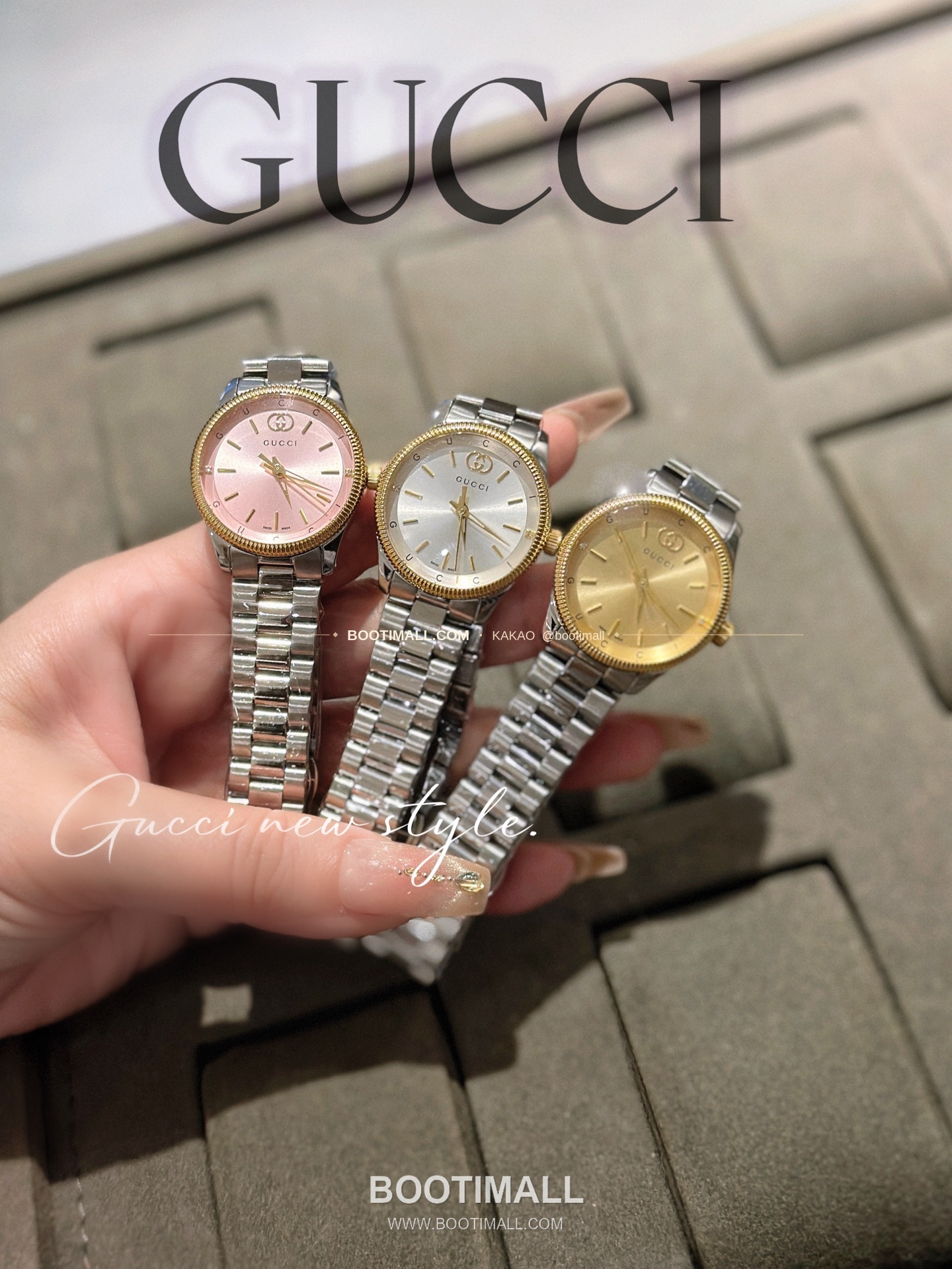 구찌 G타임리스 스틸 더블G 다이얼 쿼츠 Gucci G-Timeless Steel Double G Dial Quartz 29mm 7
