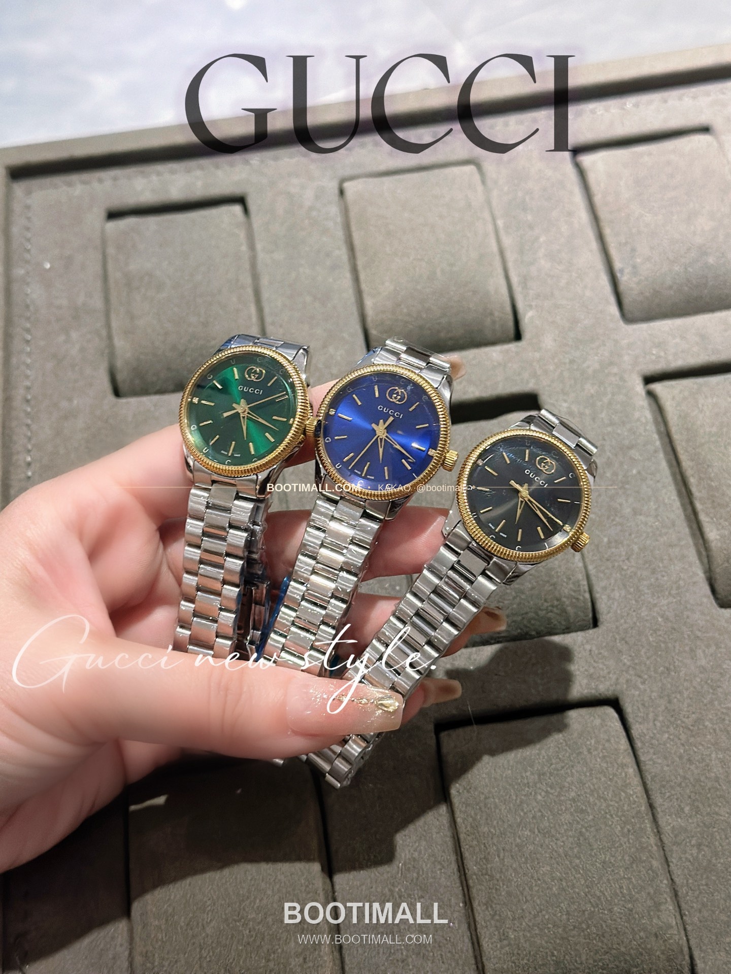 구찌 G타임리스 스틸 더블G 다이얼 쿼츠 Gucci G-Timeless Steel Double G Dial Quartz 29mm 8