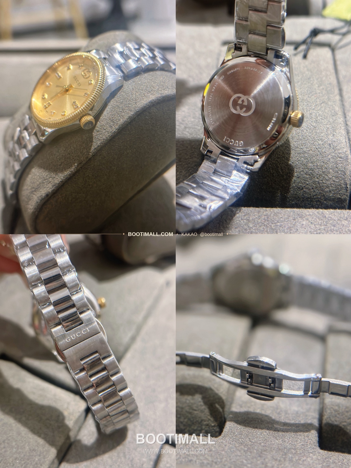 구찌 G타임리스 스틸 더블G 다이얼 쿼츠 Gucci G-Timeless Steel Double G Dial Quartz 29mm 9
