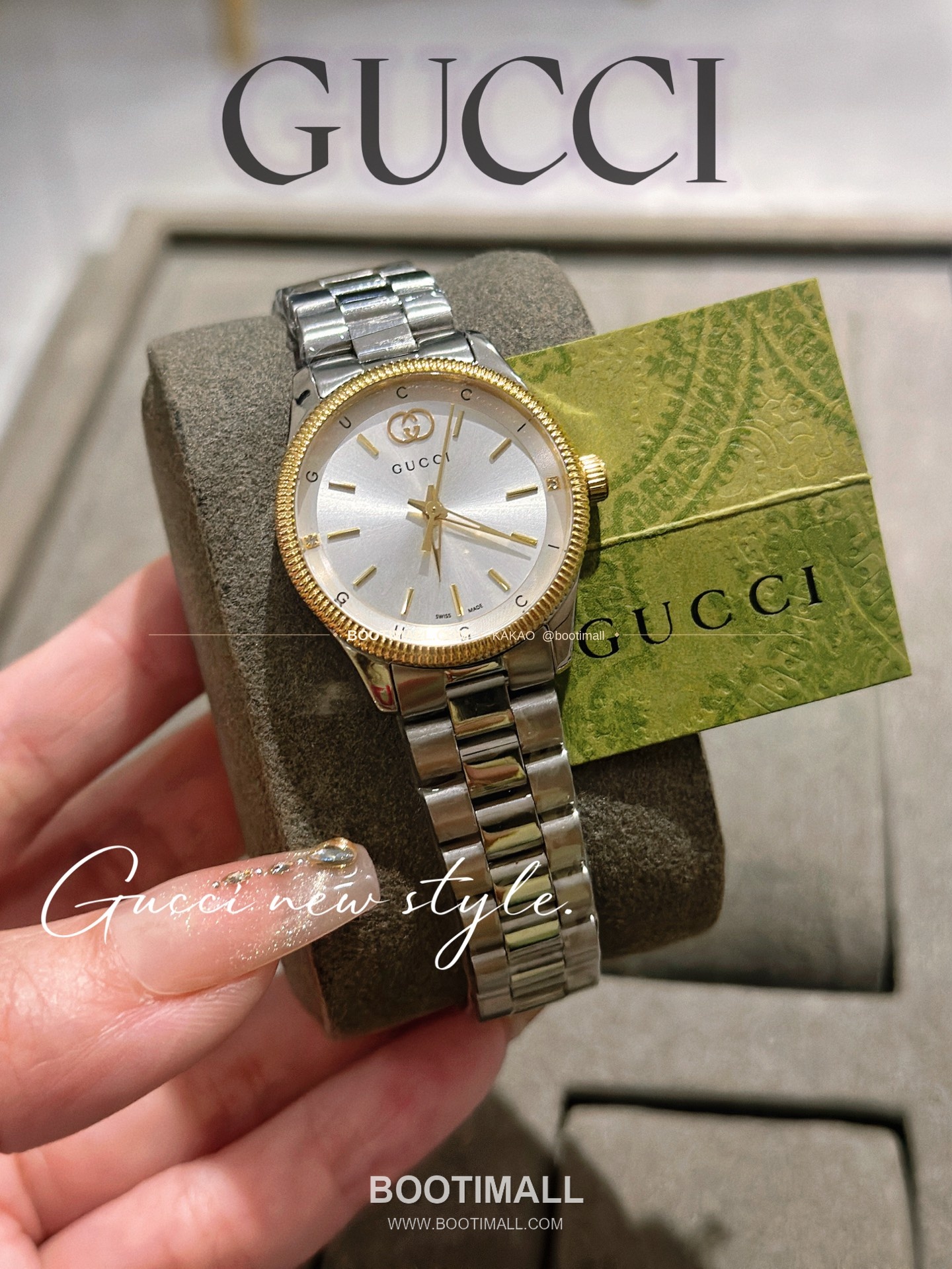 구찌 G타임리스 스틸 더블G 다이얼 쿼츠 Gucci G-Timeless Steel Double G Dial Quartz 29mm 4