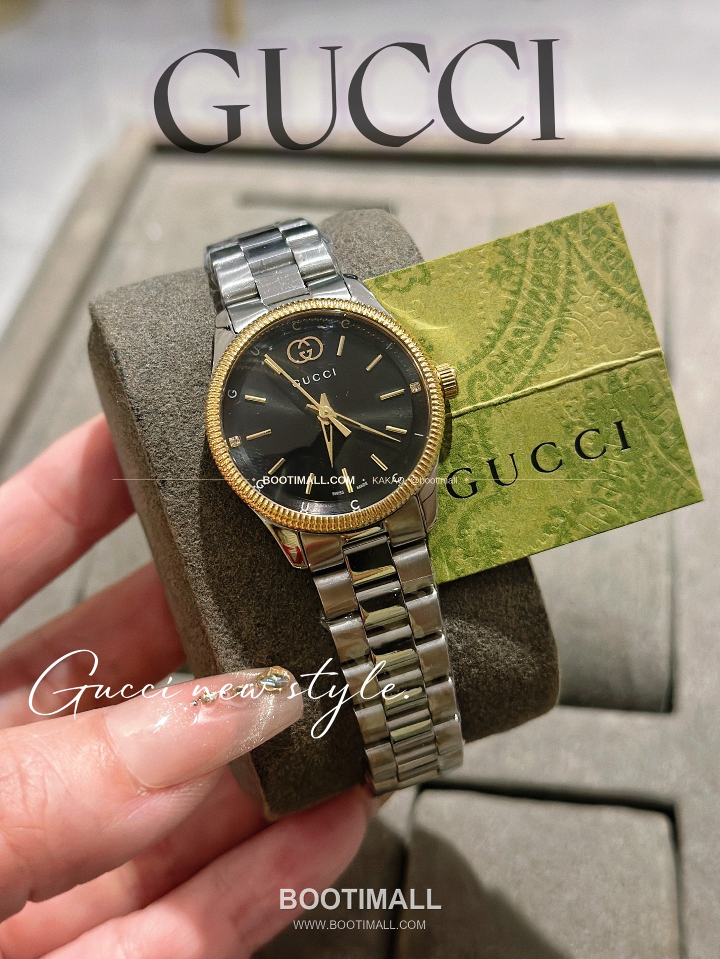 구찌 G타임리스 스틸 더블G 다이얼 쿼츠 Gucci G-Timeless Steel Double G Dial Quartz 29mm 5
