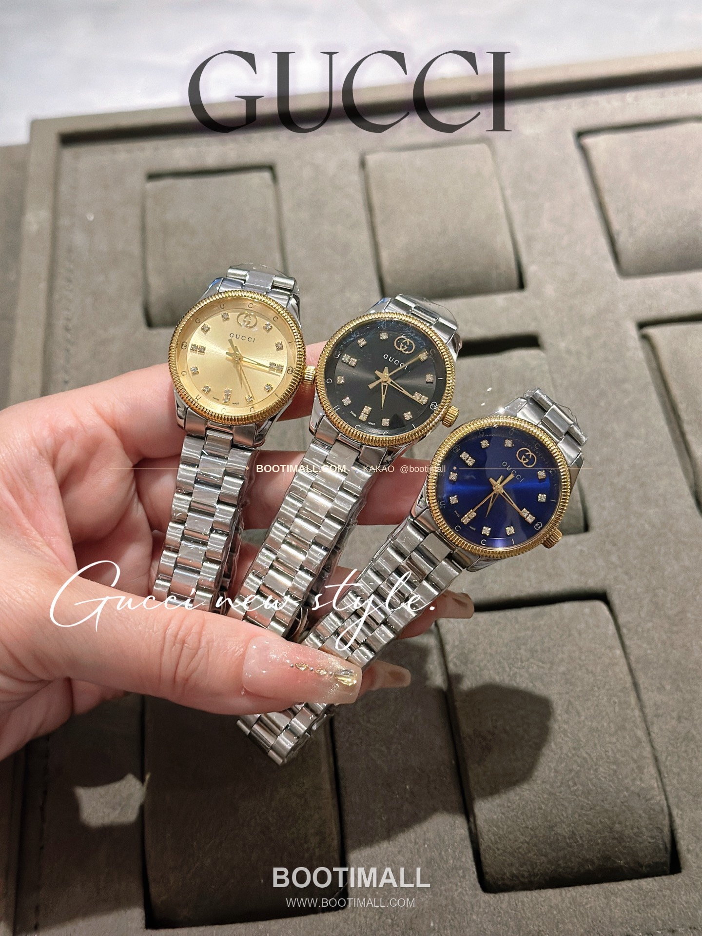 구찌 G타임리스 스틸 더블G 다이얼 쿼츠 Gucci G-Timeless Steel Double G Dial Quartz 29mm 7