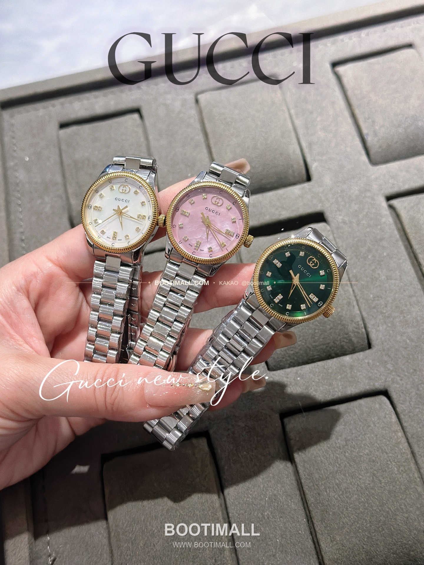 구찌 G타임리스 스틸 더블G 다이얼 쿼츠 Gucci G-Timeless Steel Double G Dial Quartz 29mm 8
