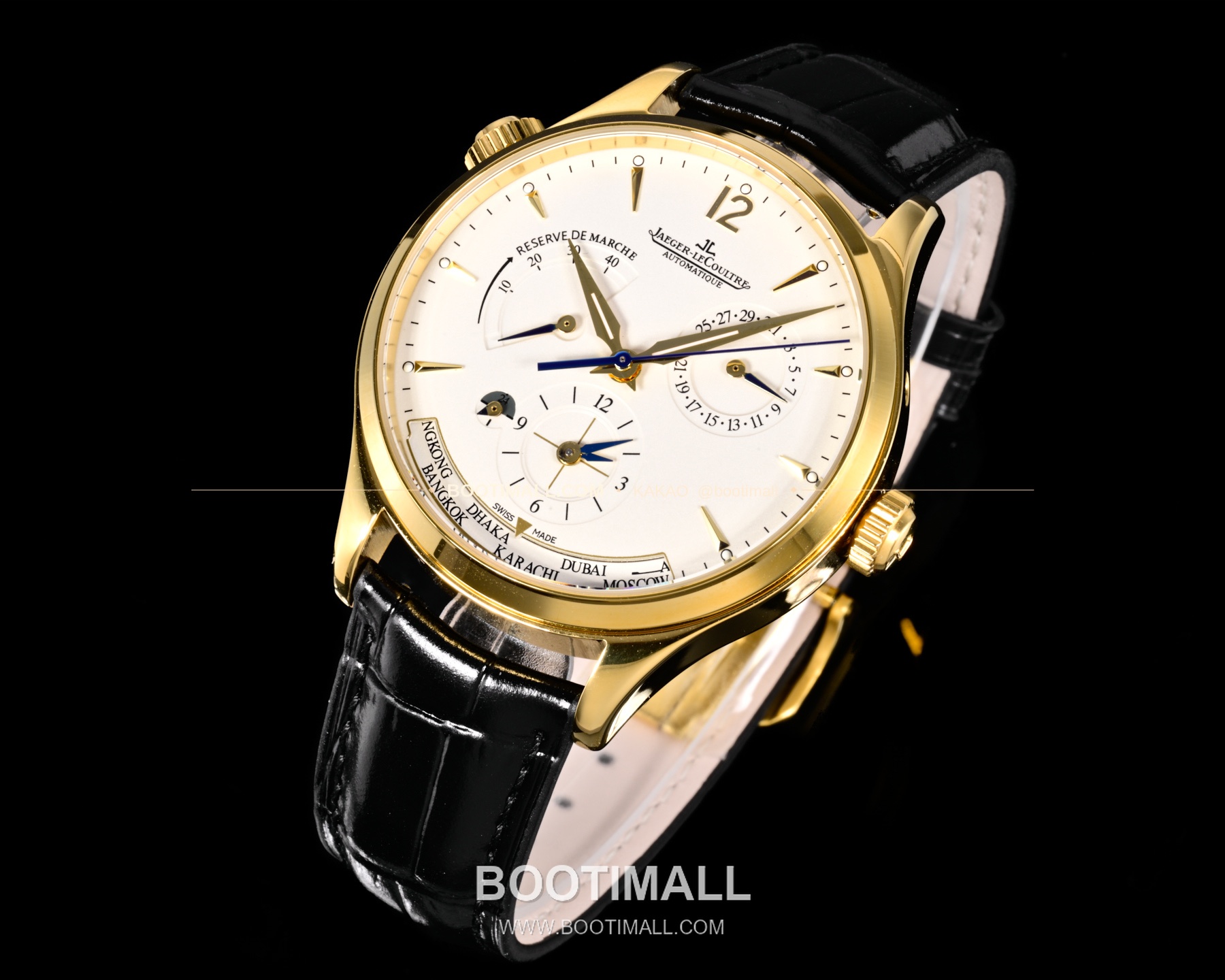 예거르쿨트르 마스터 지오그래픽 스틸 듀얼타임 오토매틱 Jaeger-LeCoultre Master Geographic Steel Dual Time Automatic Q1428421 42mm 3