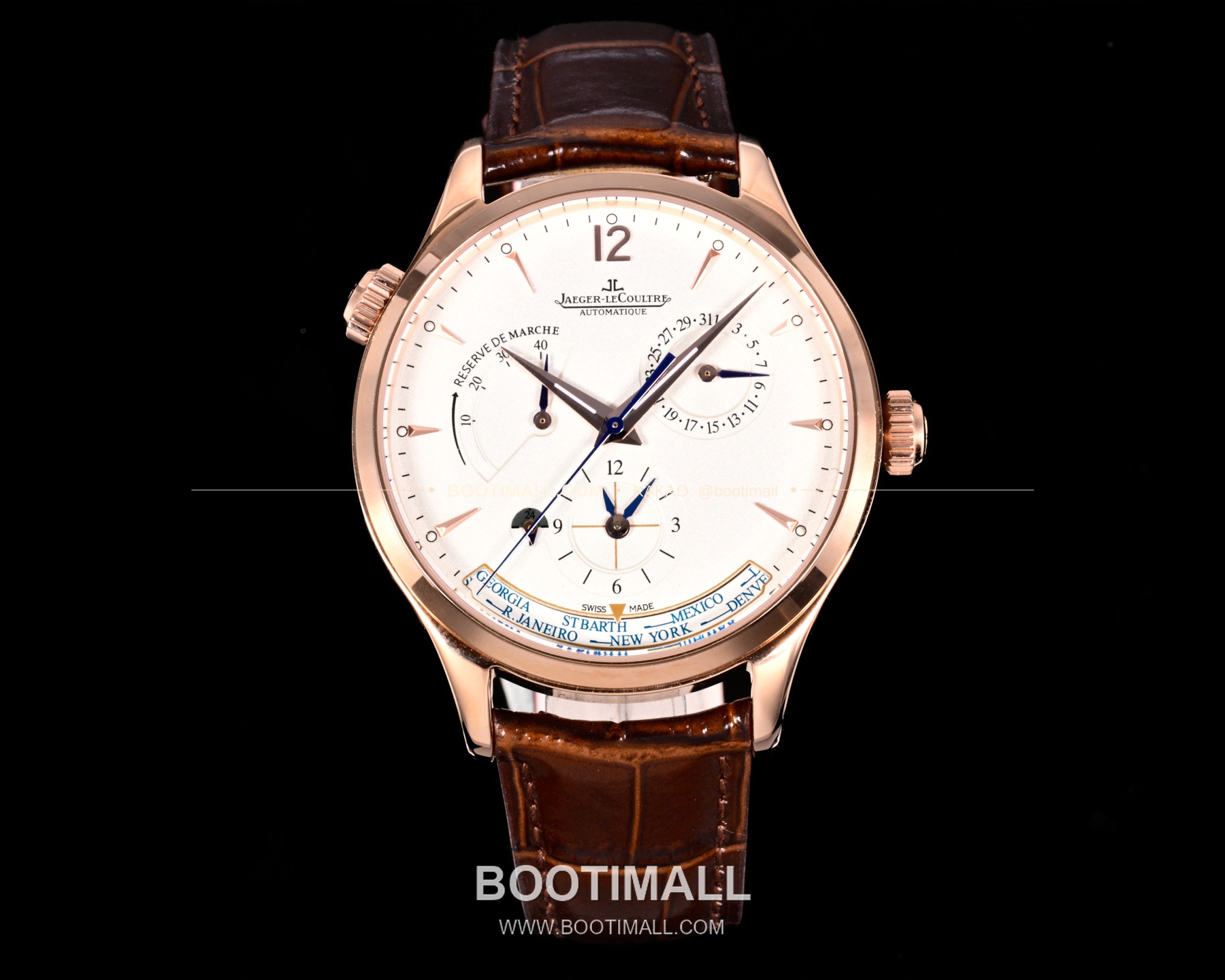 예거르쿨트르 마스터 지오그래픽 스틸 듀얼타임 오토매틱 Jaeger-LeCoultre Master Geographic Steel Dual Time Automatic Q1428421 42mm 1