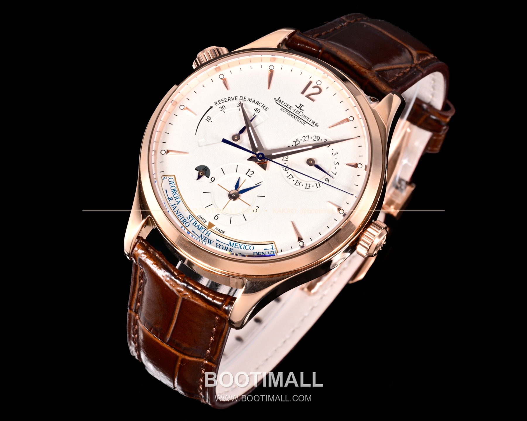 예거르쿨트르 마스터 지오그래픽 스틸 듀얼타임 오토매틱 Jaeger-LeCoultre Master Geographic Steel Dual Time Automatic Q1428421 42mm 3