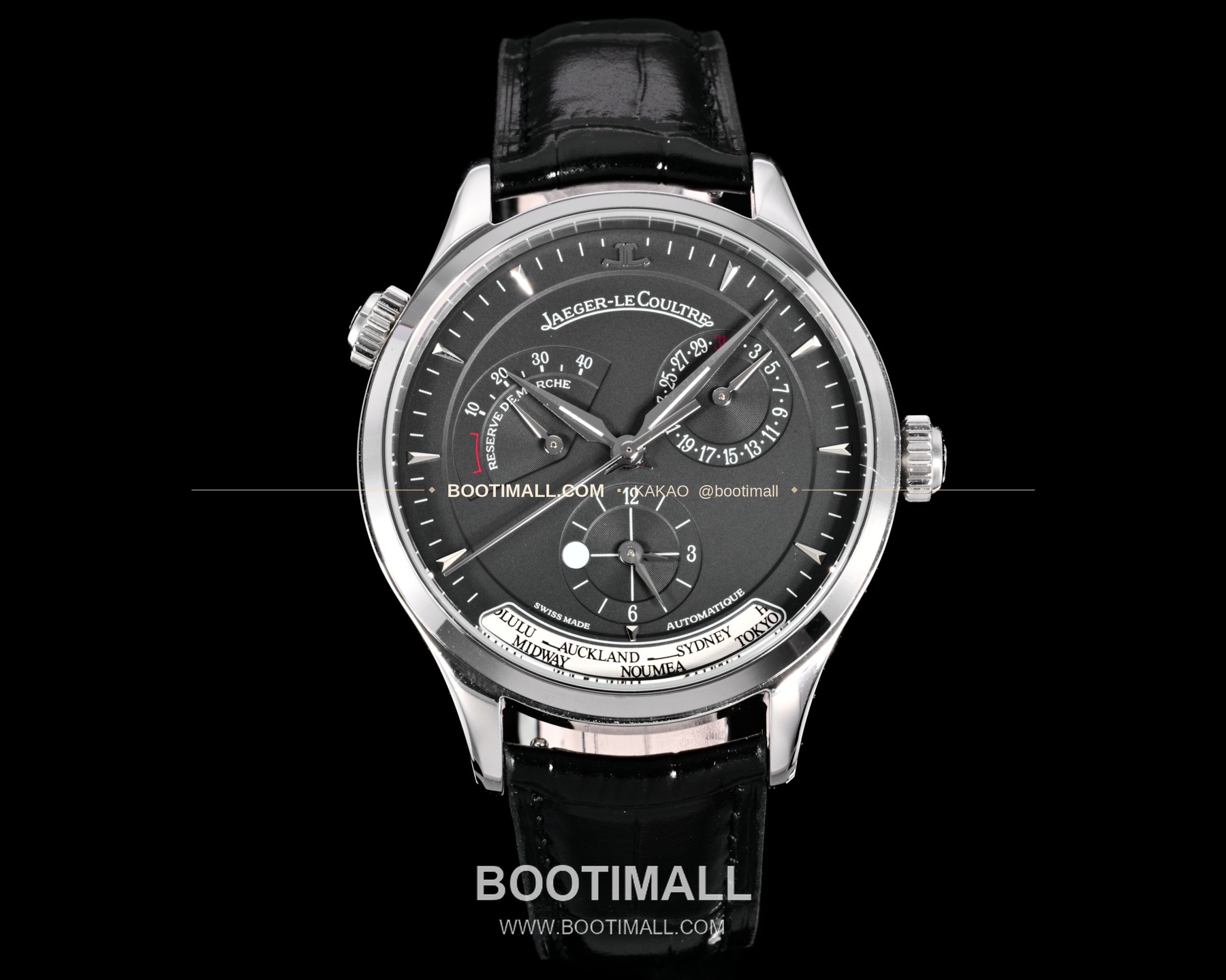 예거르쿨트르 마스터 지오그래픽 스틸 듀얼타임 오토매틱 Jaeger-LeCoultre Master Geographic Steel Dual Time Automatic Q1428421 42mm 1