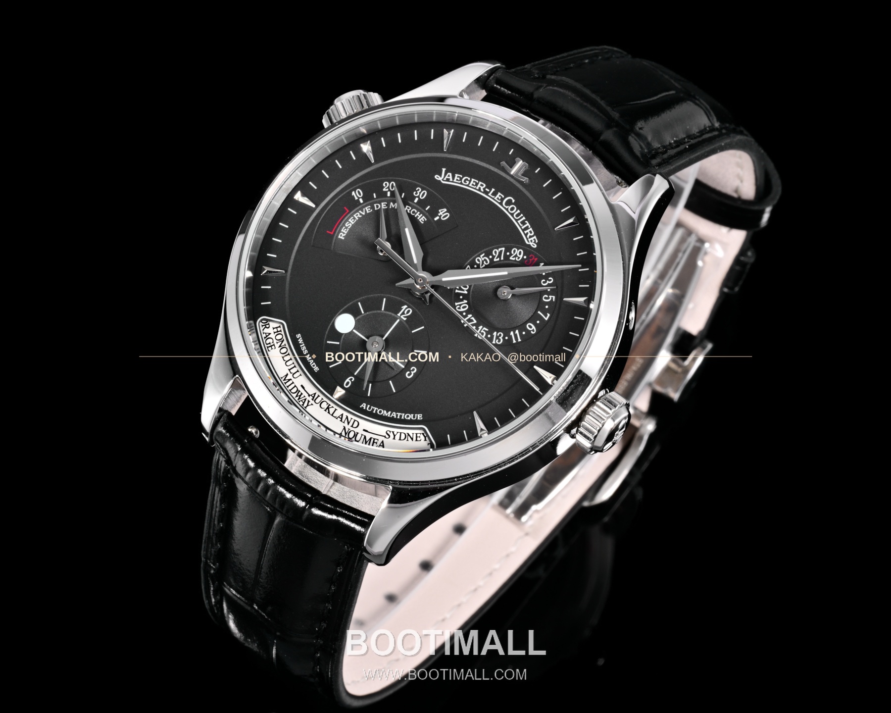 예거르쿨트르 마스터 지오그래픽 스틸 듀얼타임 오토매틱 Jaeger-LeCoultre Master Geographic Steel Dual Time Automatic Q1428421 42mm 4