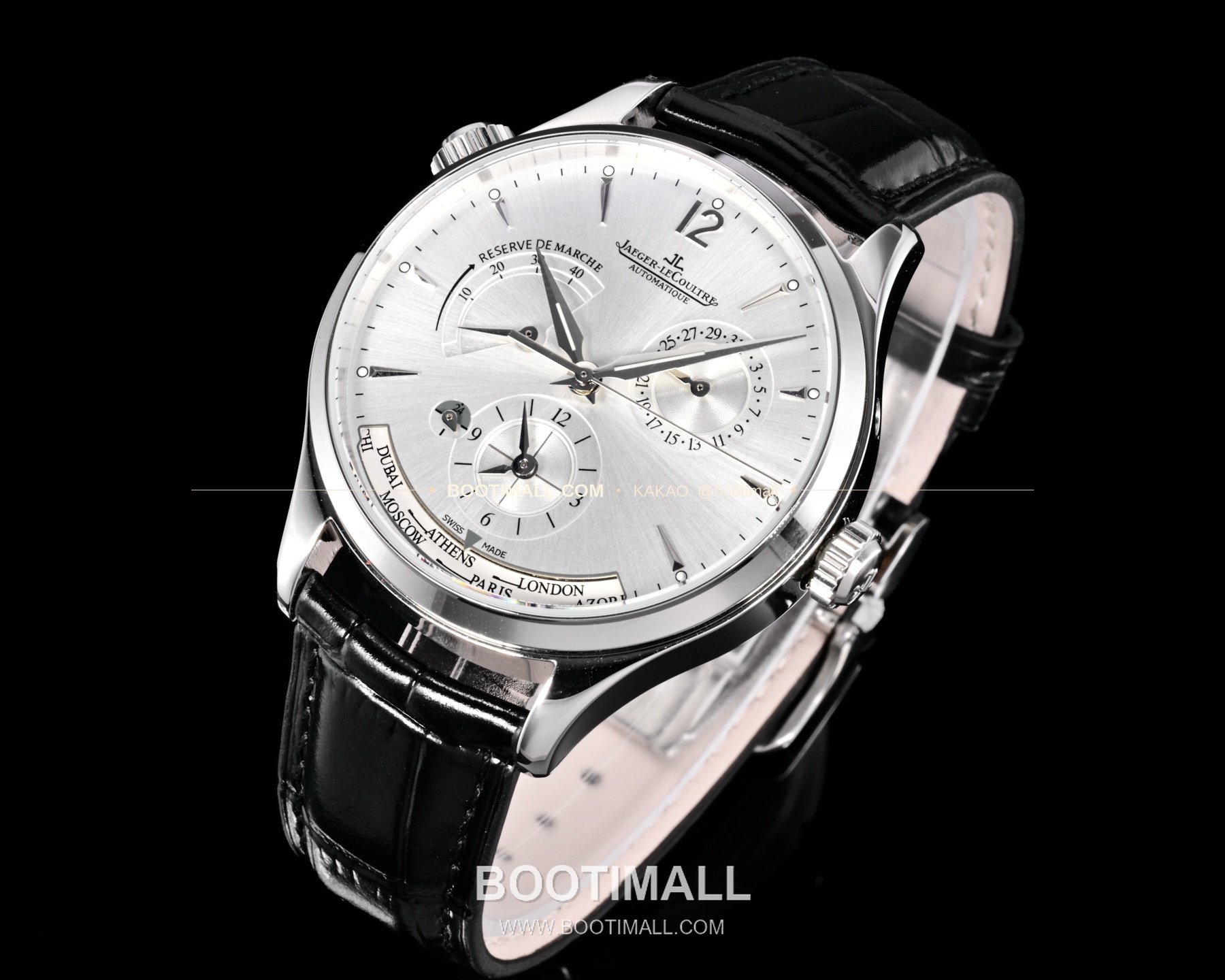 예거르쿨트르 마스터 지오그래픽 스틸 듀얼타임 오토매틱 Jaeger-LeCoultre Master Geographic Steel Dual Time Automatic Q1428421 42mm 3