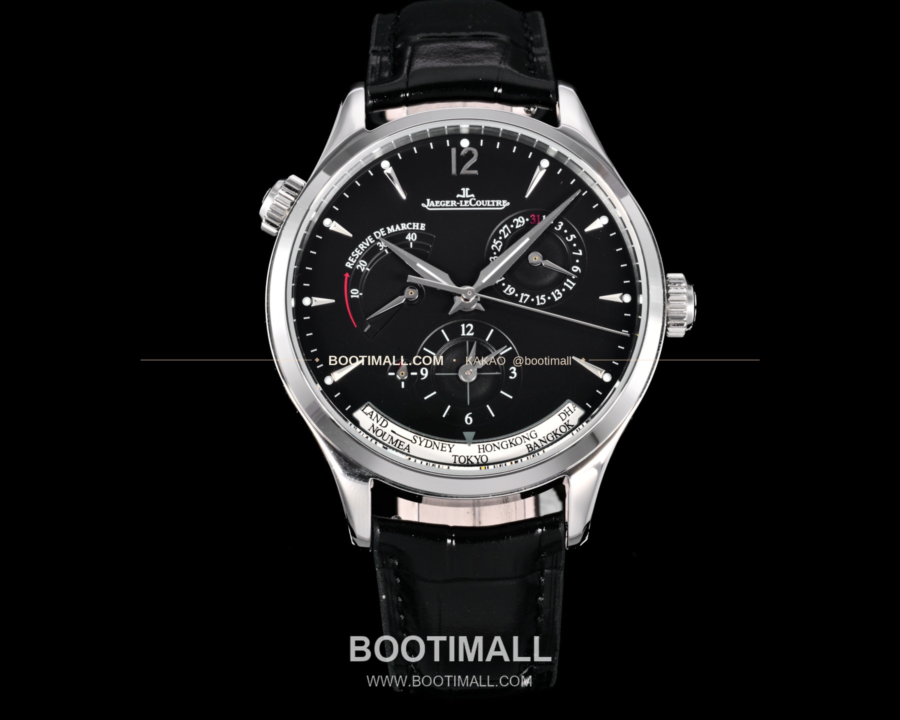 예거르쿨트르 마스터 지오그래픽 스틸 듀얼타임 오토매틱 Jaeger-LeCoultre Master Geographic Steel Dual Time Automatic Q1428421 42mm 1