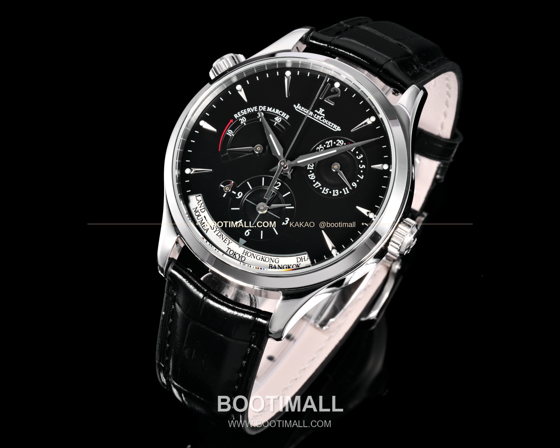 예거르쿨트르 마스터 지오그래픽 스틸 듀얼타임 오토매틱 Jaeger-LeCoultre Master Geographic Steel Dual Time Automatic Q1428421 42mm 3