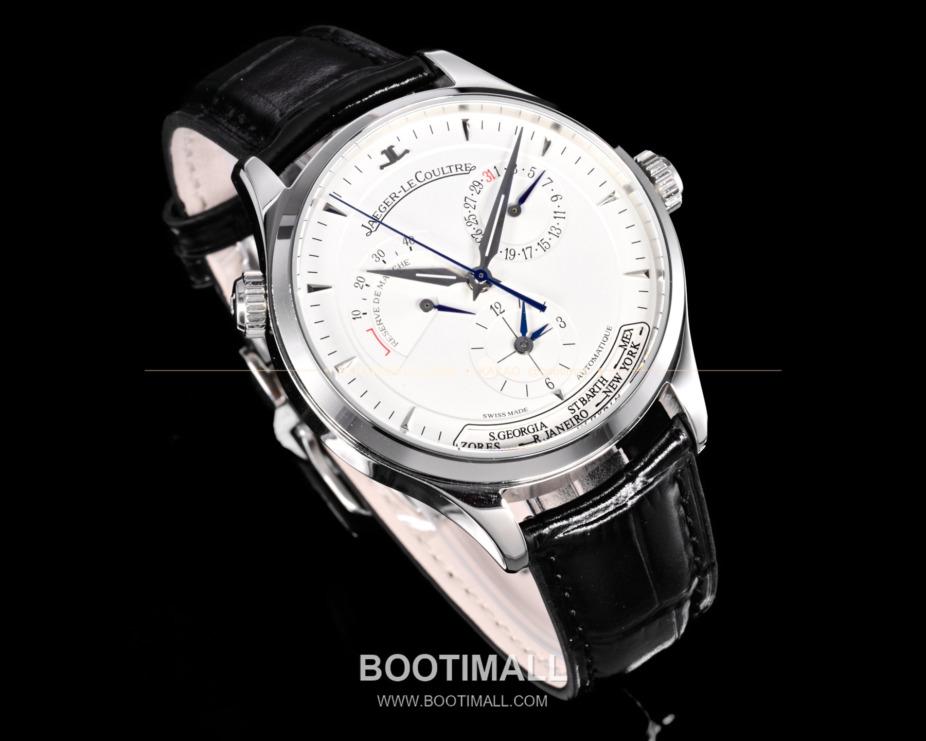 예거르쿨트르 마스터 지오그래픽 스틸 듀얼타임 오토매틱 Jaeger-LeCoultre Master Geographic Steel Dual Time Automatic Q1428421 42mm 4