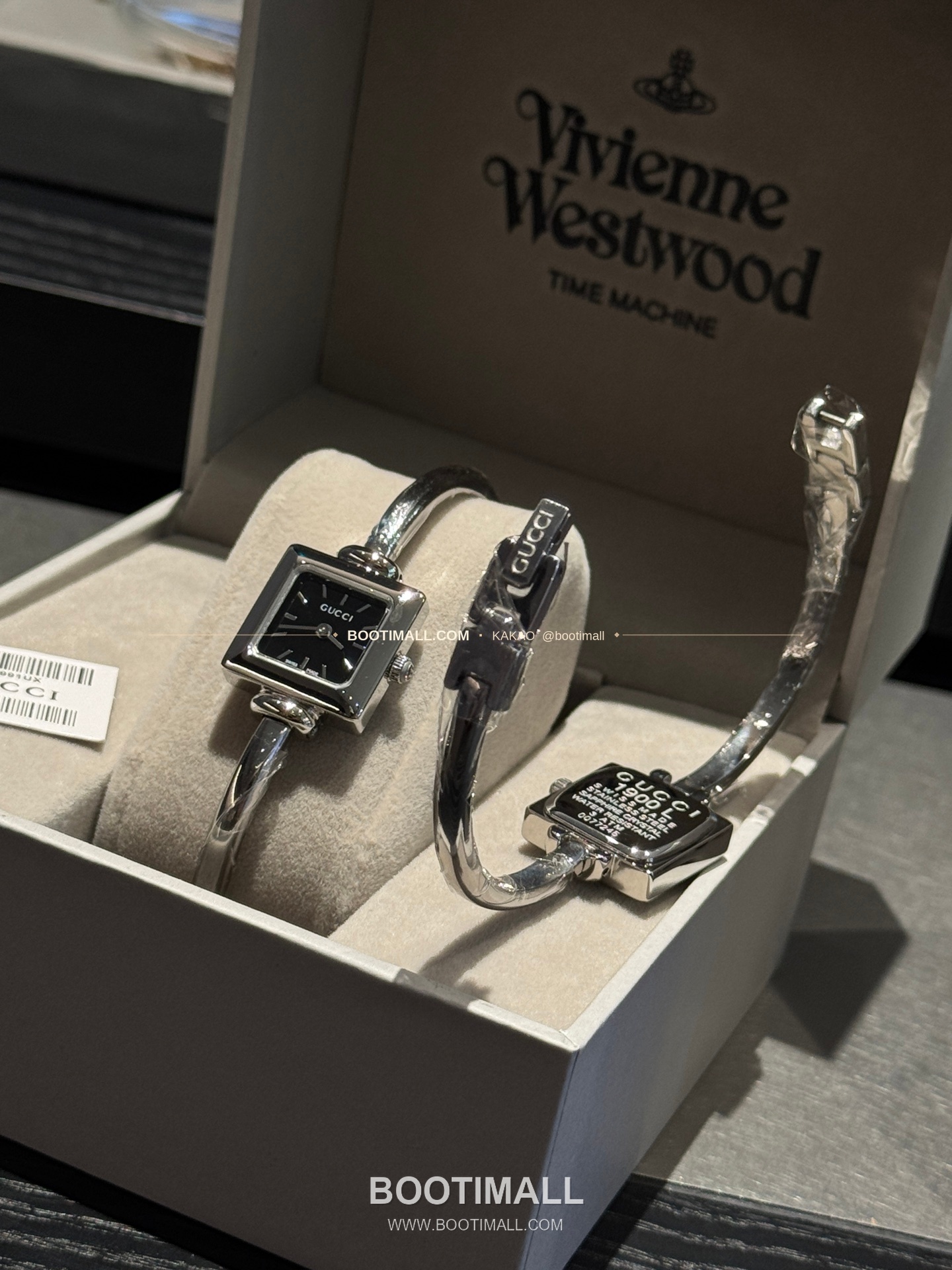 구찌 스퀘어 스틸 자개 다이얼 브레이슬릿 쿼츠 Gucci Square Steel Mother of Pearl Bracelet Quartz 20mm 2