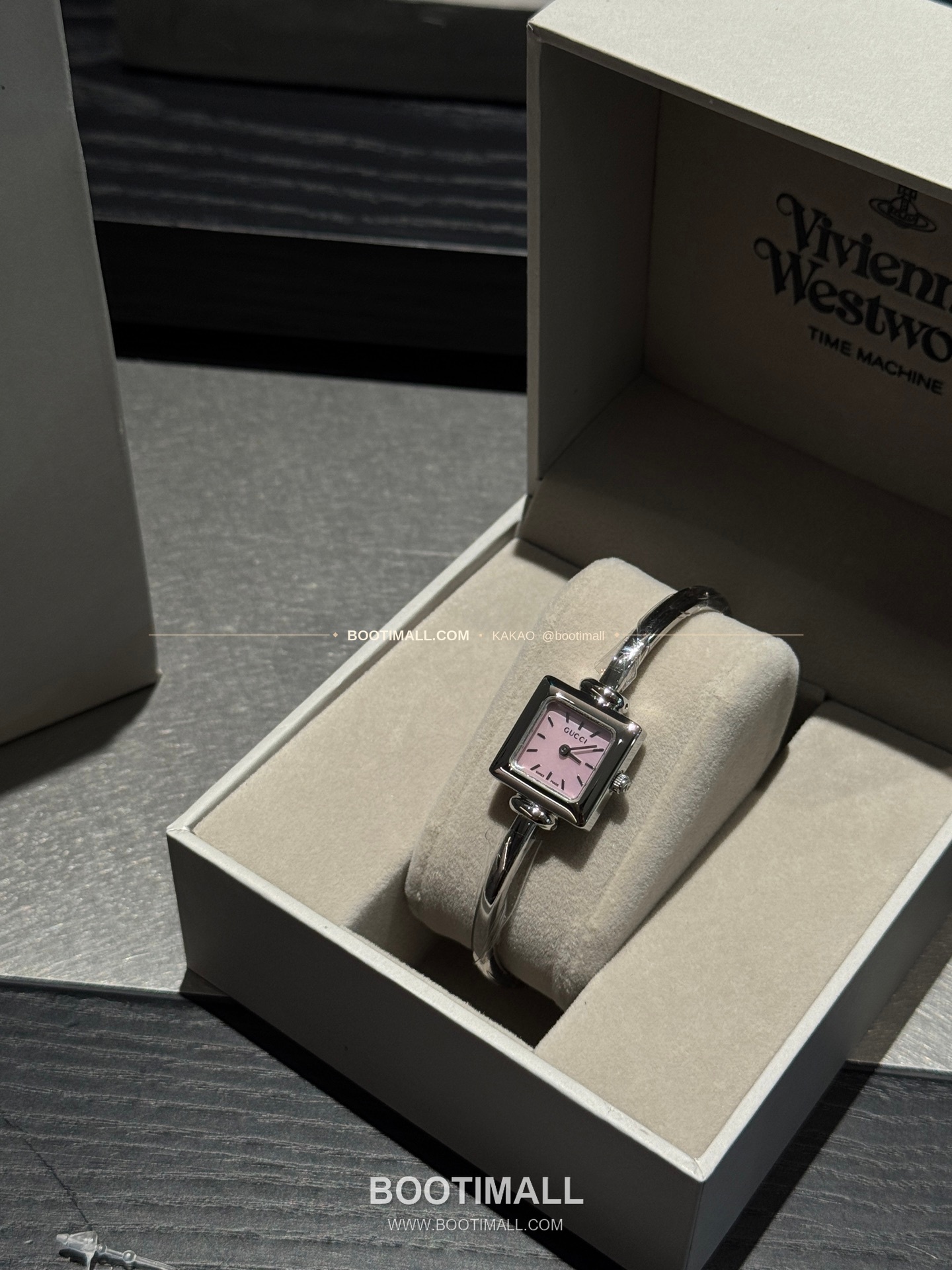 구찌 스퀘어 스틸 자개 다이얼 브레이슬릿 쿼츠 Gucci Square Steel Mother of Pearl Bracelet Quartz 20mm 3