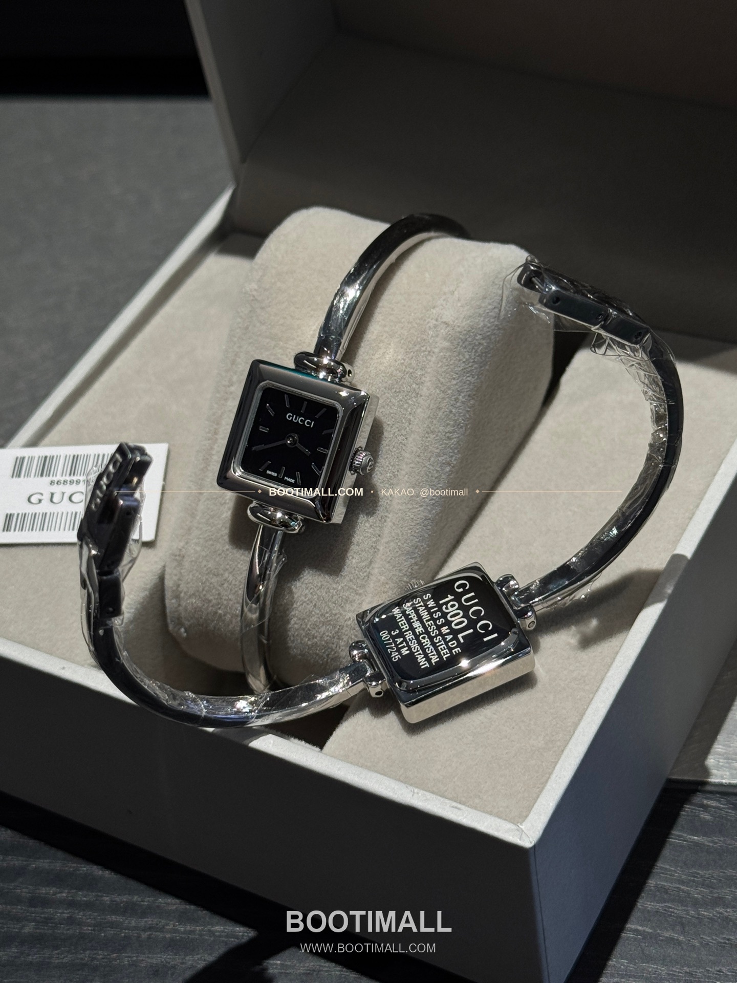 구찌 스퀘어 스틸 자개 다이얼 브레이슬릿 쿼츠 Gucci Square Steel Mother of Pearl Bracelet Quartz 20mm 9