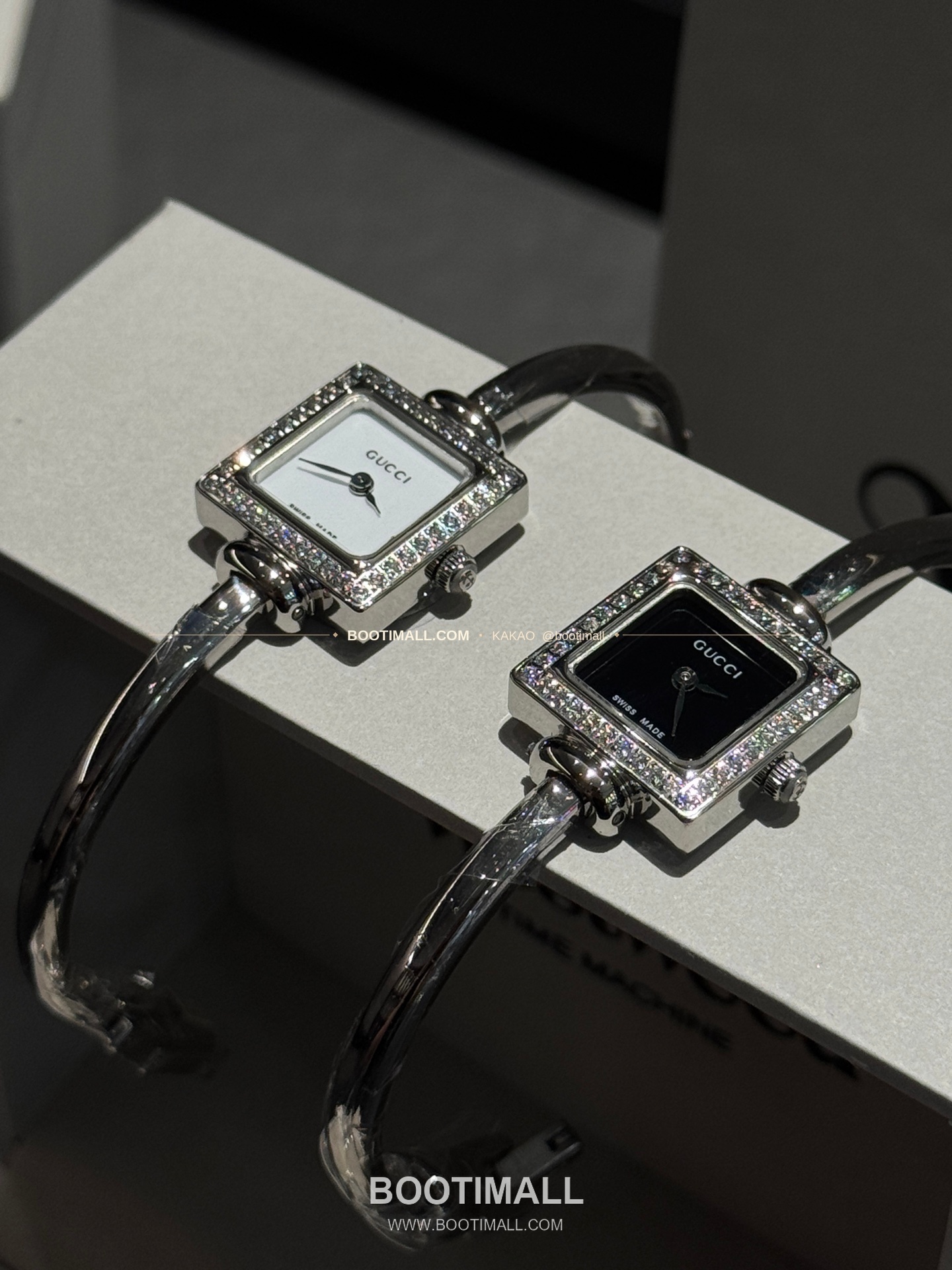 구찌 스퀘어 스틸 자개 다이얼 브레이슬릿 쿼츠 Gucci Square Steel Mother of Pearl Bracelet Quartz 20mm 1