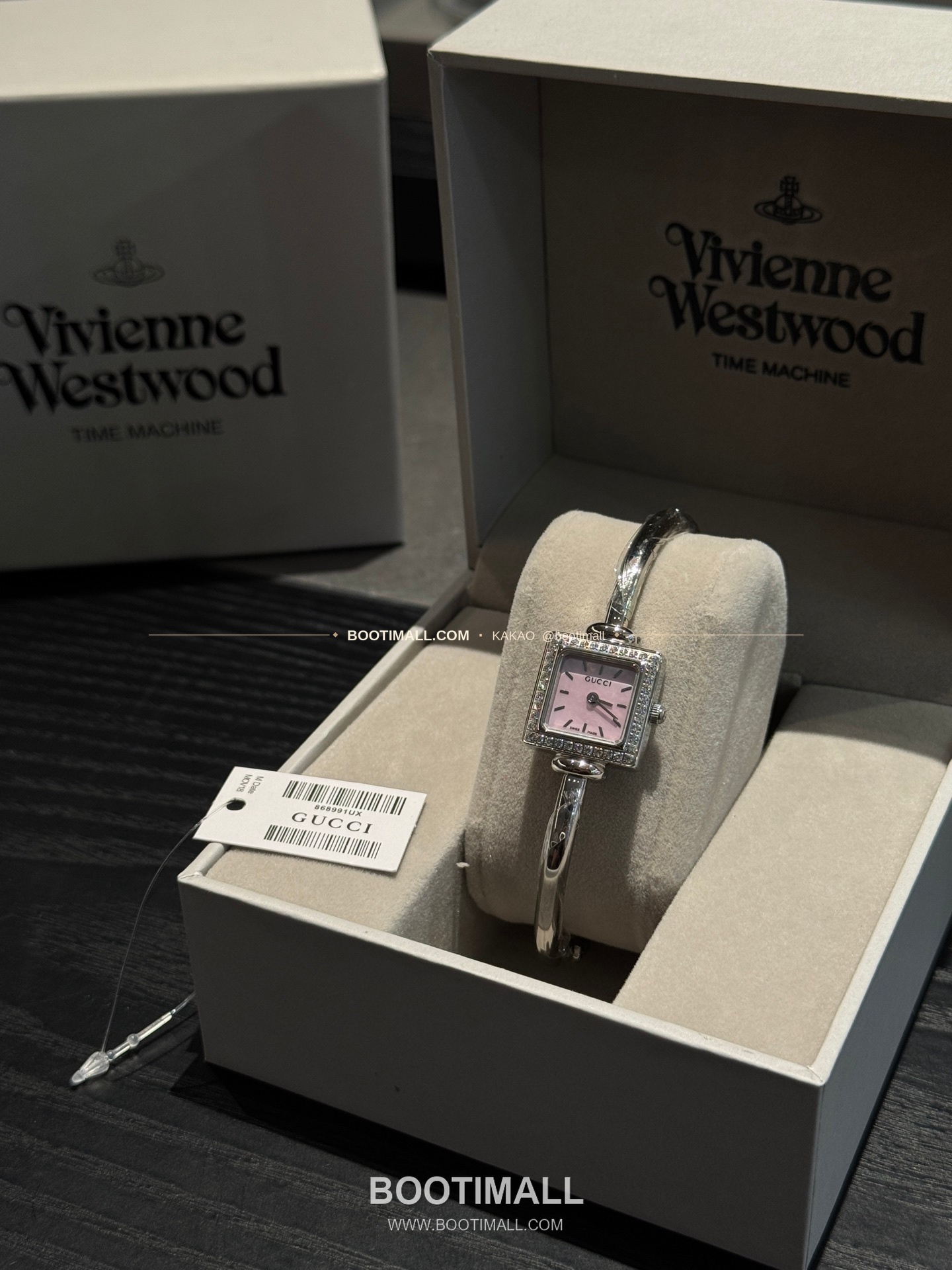 구찌 스퀘어 스틸 자개 다이얼 브레이슬릿 쿼츠 Gucci Square Steel Mother of Pearl Bracelet Quartz 20mm 5