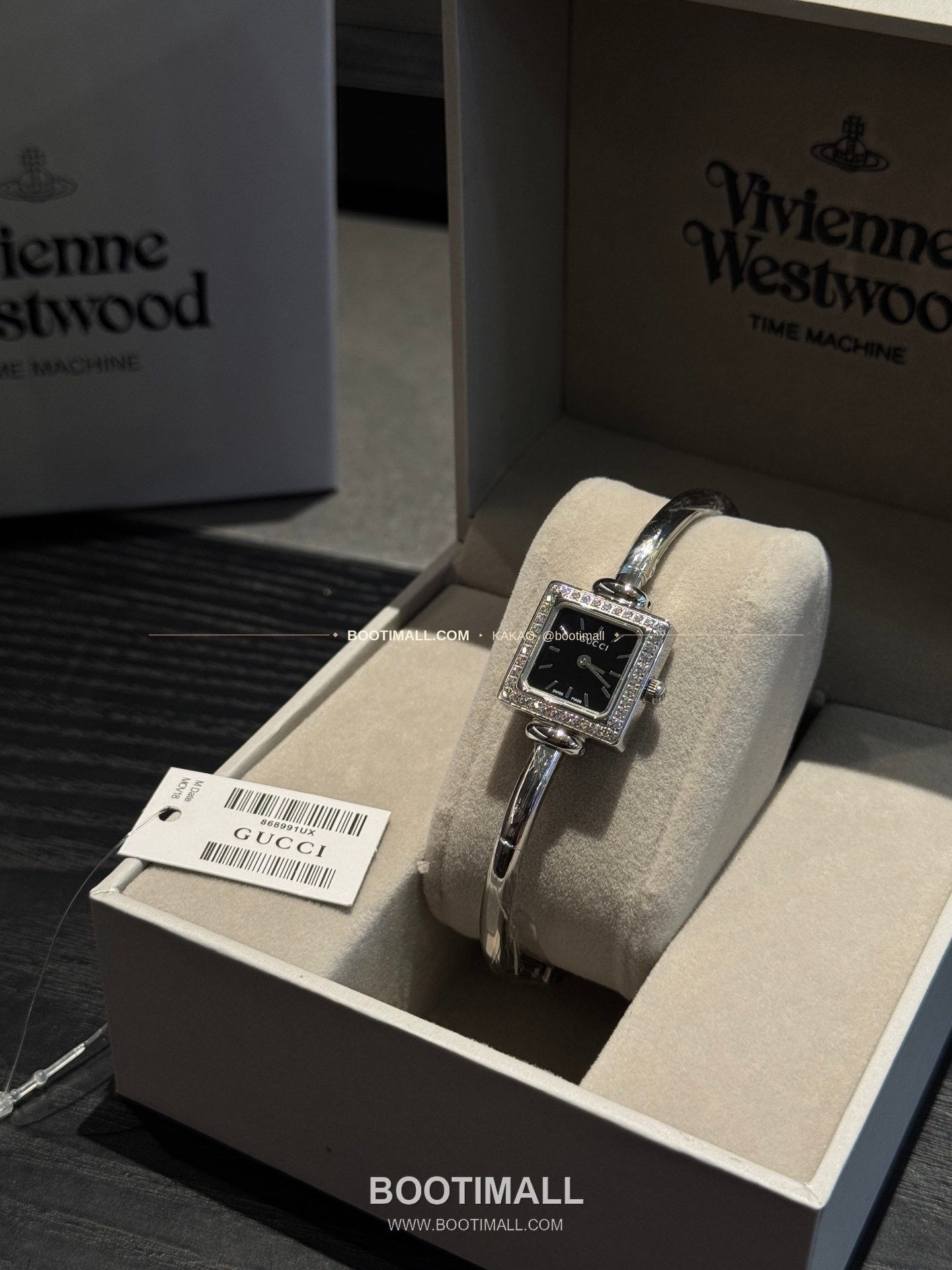 구찌 스퀘어 스틸 자개 다이얼 브레이슬릿 쿼츠 Gucci Square Steel Mother of Pearl Bracelet Quartz 20mm 8