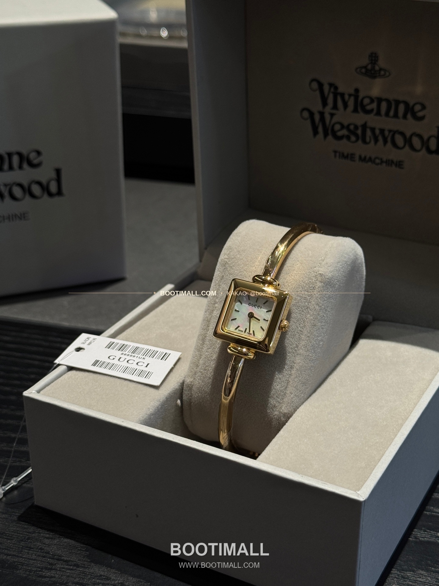 구찌 스퀘어 스틸 자개 다이얼 브레이슬릿 쿼츠 Gucci Square Steel Mother of Pearl Bracelet Quartz 20mm 5