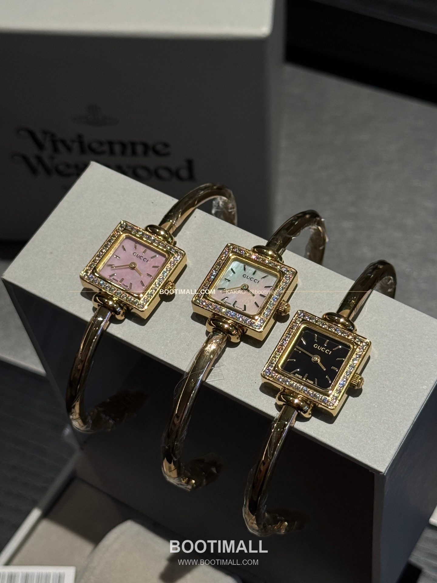 구찌 스퀘어 스틸 자개 다이얼 브레이슬릿 쿼츠 Gucci Square Steel Mother of Pearl Bracelet Quartz 20mm 5