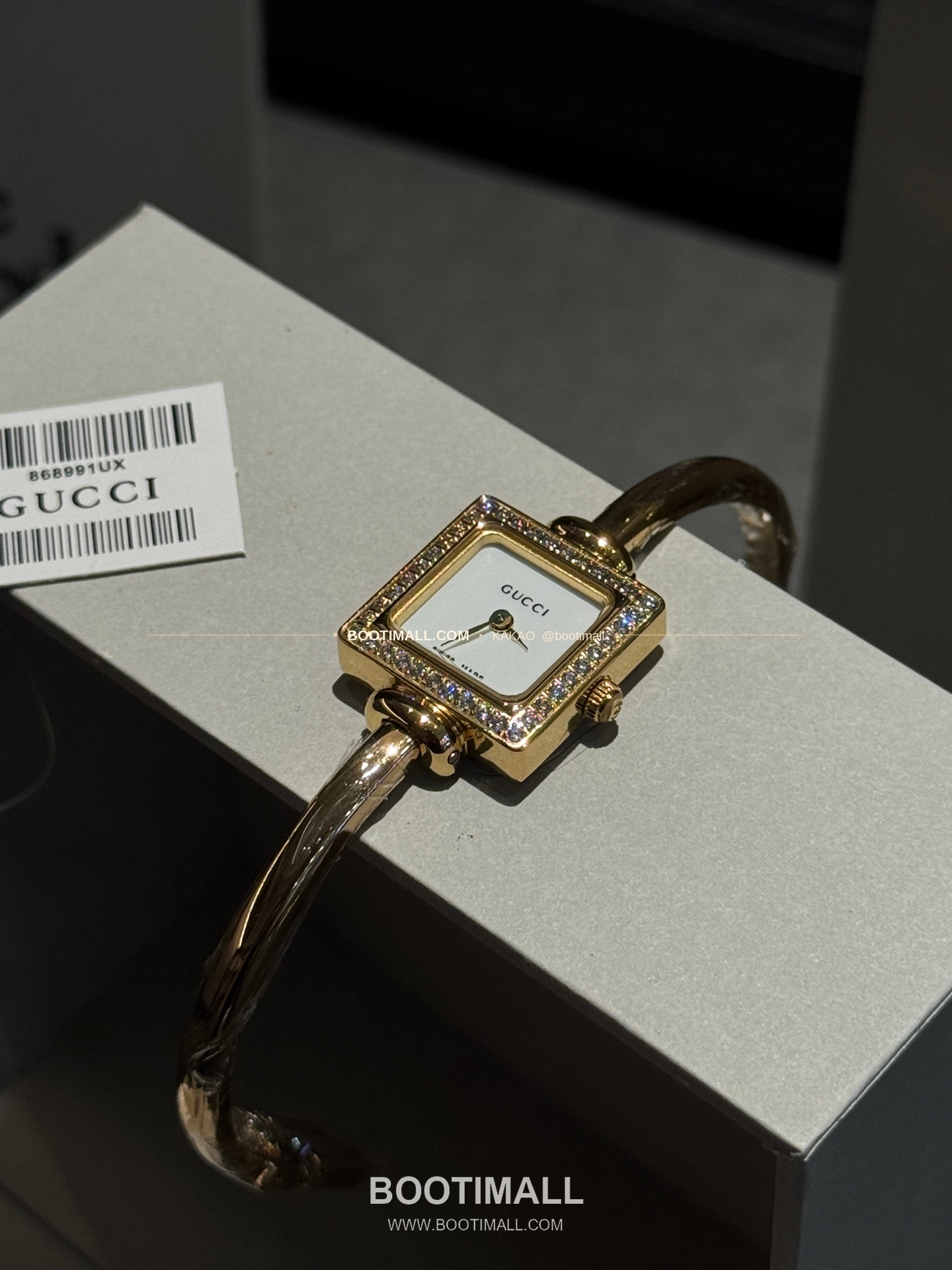 구찌 스퀘어 스틸 자개 다이얼 브레이슬릿 쿼츠 Gucci Square Steel Mother of Pearl Bracelet Quartz 20mm 7