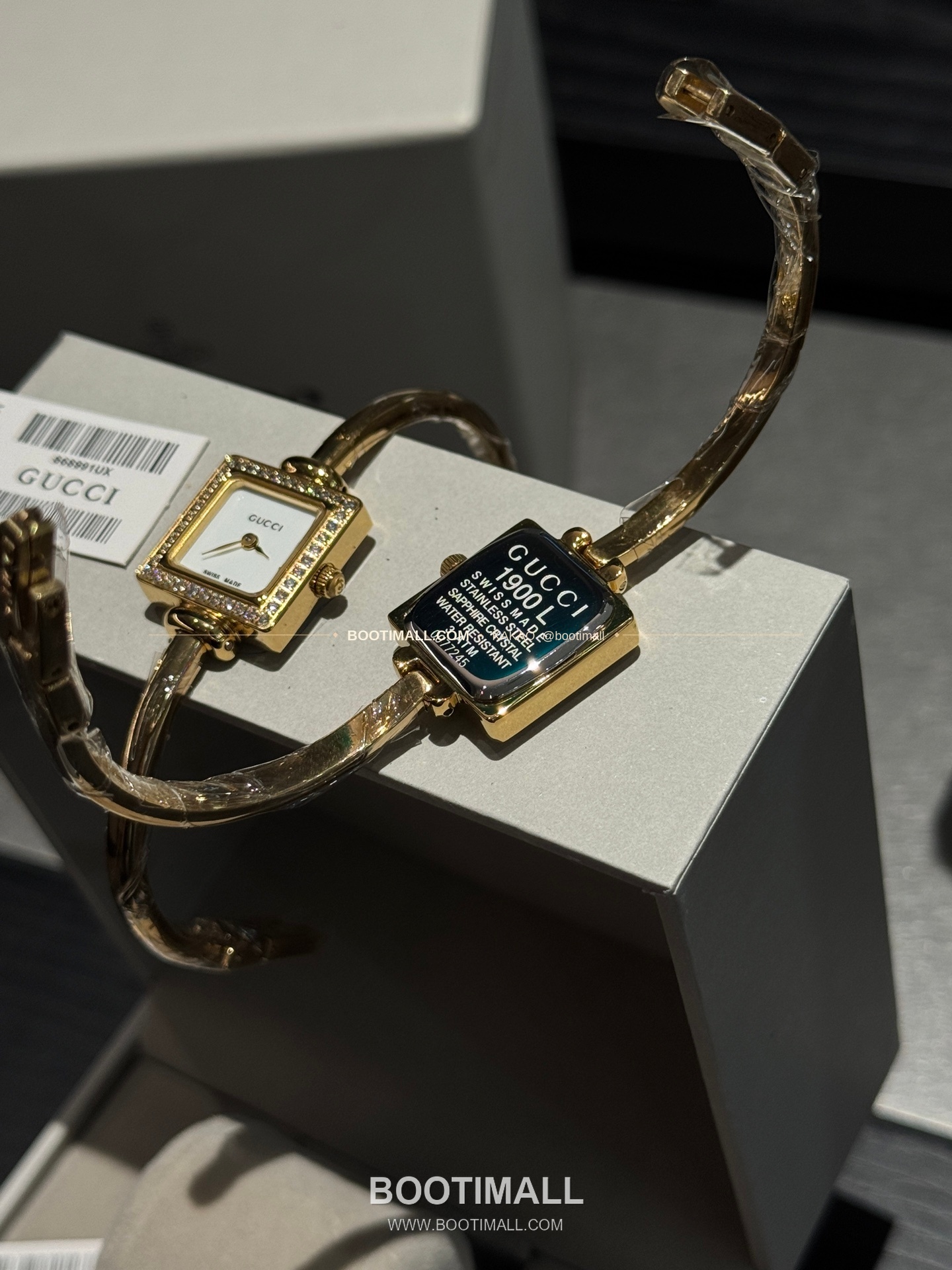 구찌 스퀘어 스틸 자개 다이얼 브레이슬릿 쿼츠 Gucci Square Steel Mother of Pearl Bracelet Quartz 20mm 8