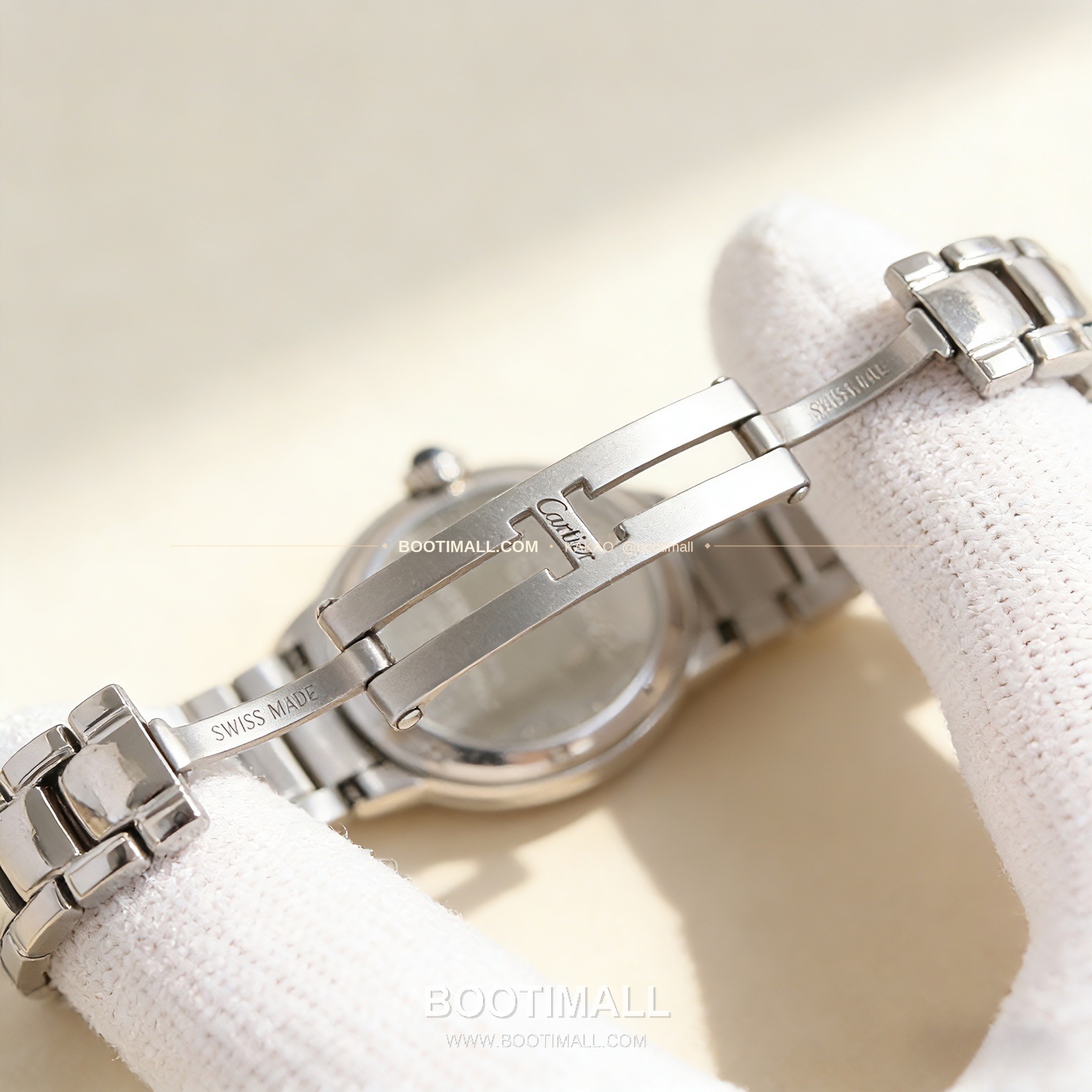 까르띠에 토르튀 스틸 다이아 문페이즈 쿼츠 Cartier Tortue Steel Diamond Moonphase Quartz 30mm 8