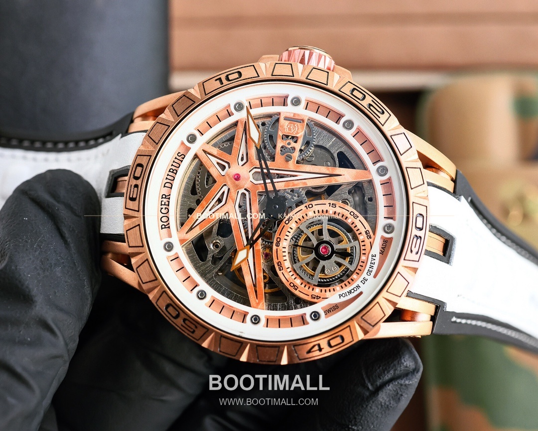 로저드뷔 엑스칼리버 스켈레톤 더블밸런스 티타늄 오토매틱 Roger Dubuis Excalibur Skeleton Double Balance Titanium Automatic 46mm 4