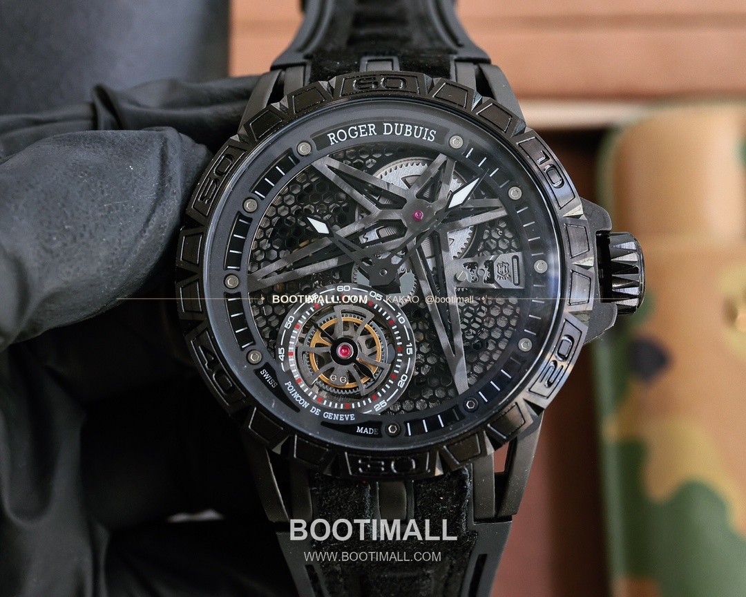 로저드뷔 엑스칼리버 스켈레톤 더블밸런스 티타늄 오토매틱 Roger Dubuis Excalibur Skeleton Double Balance Titanium Automatic 46mm 1