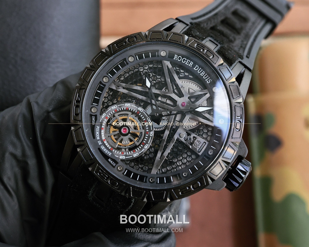 로저드뷔 엑스칼리버 스켈레톤 더블밸런스 티타늄 오토매틱 Roger Dubuis Excalibur Skeleton Double Balance Titanium Automatic 46mm 3
