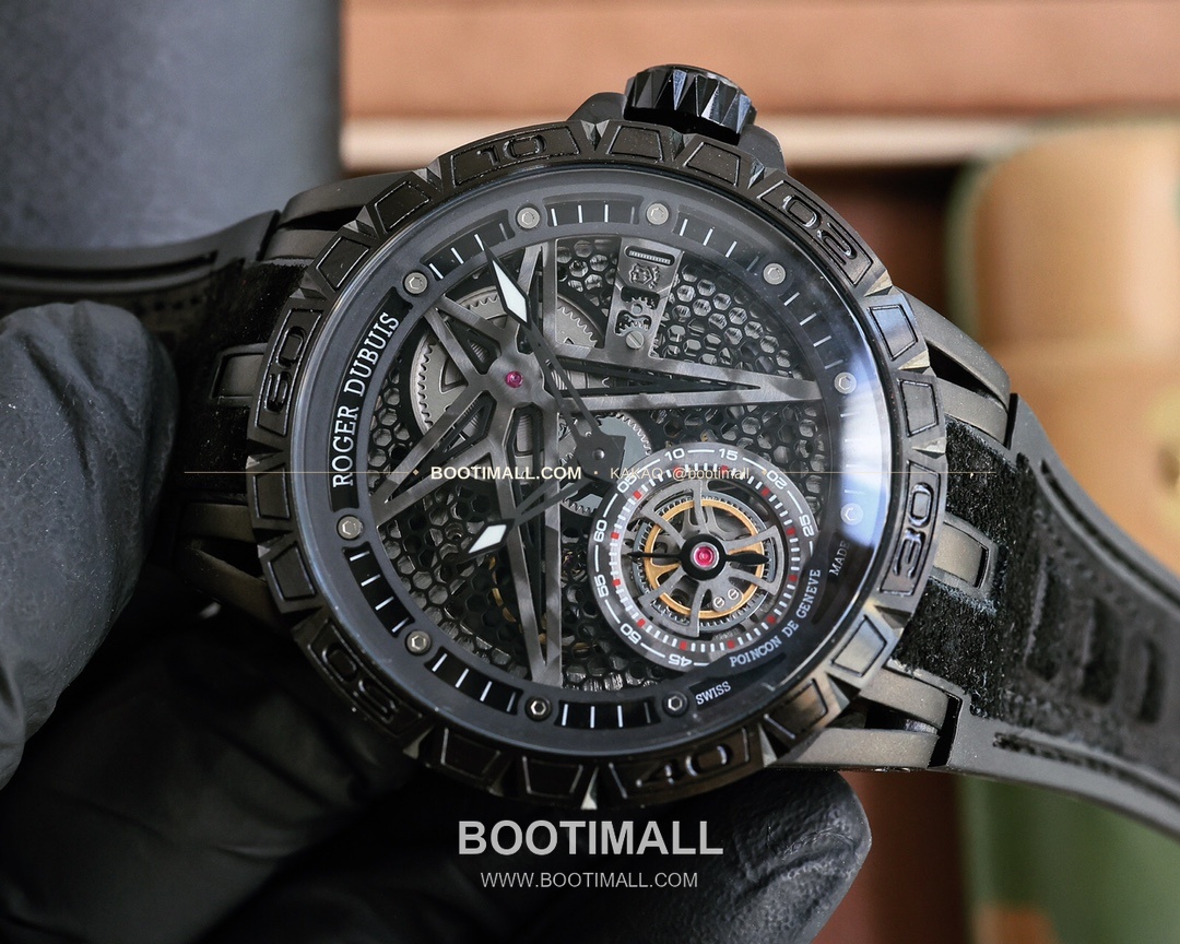로저드뷔 엑스칼리버 스켈레톤 더블밸런스 티타늄 오토매틱 Roger Dubuis Excalibur Skeleton Double Balance Titanium Automatic 46mm 4