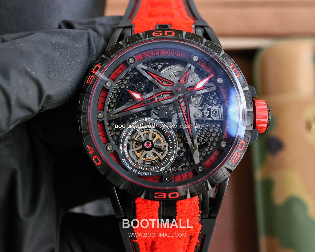 로저드뷔 엑스칼리버 스켈레톤 더블밸런스 티타늄 오토매틱 Roger Dubuis Excalibur Skeleton Double Balance Titanium Automatic 46mm 9