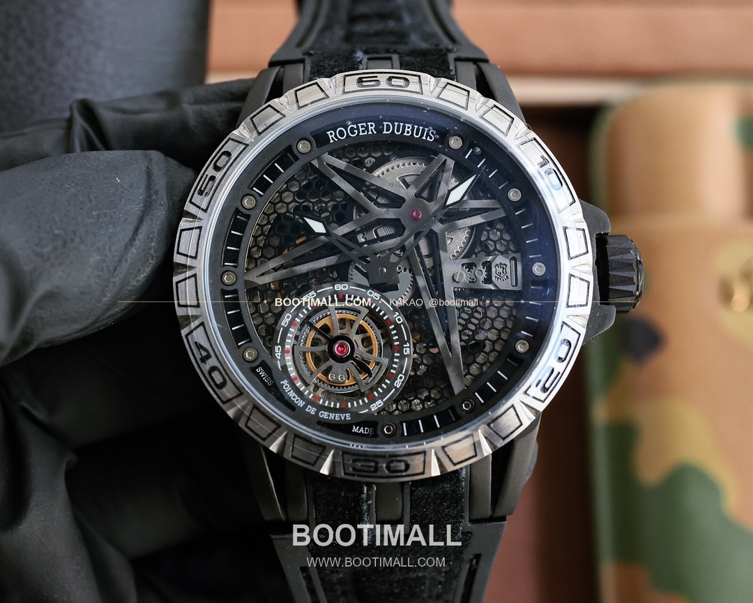 로저드뷔 엑스칼리버 스켈레톤 더블밸런스 티타늄 오토매틱 Roger Dubuis Excalibur Skeleton Double Balance Titanium Automatic 46mm 5