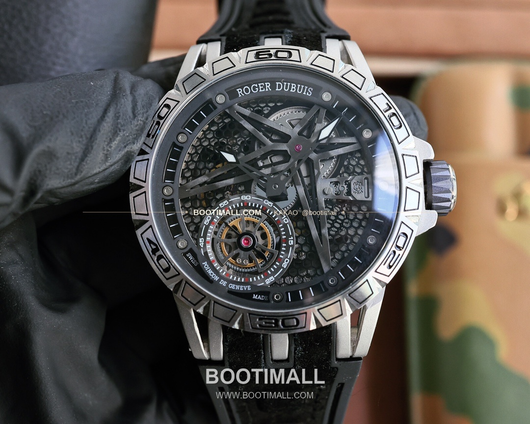 로저드뷔 엑스칼리버 스켈레톤 더블밸런스 티타늄 오토매틱 Roger Dubuis Excalibur Skeleton Double Balance Titanium Automatic 46mm 6