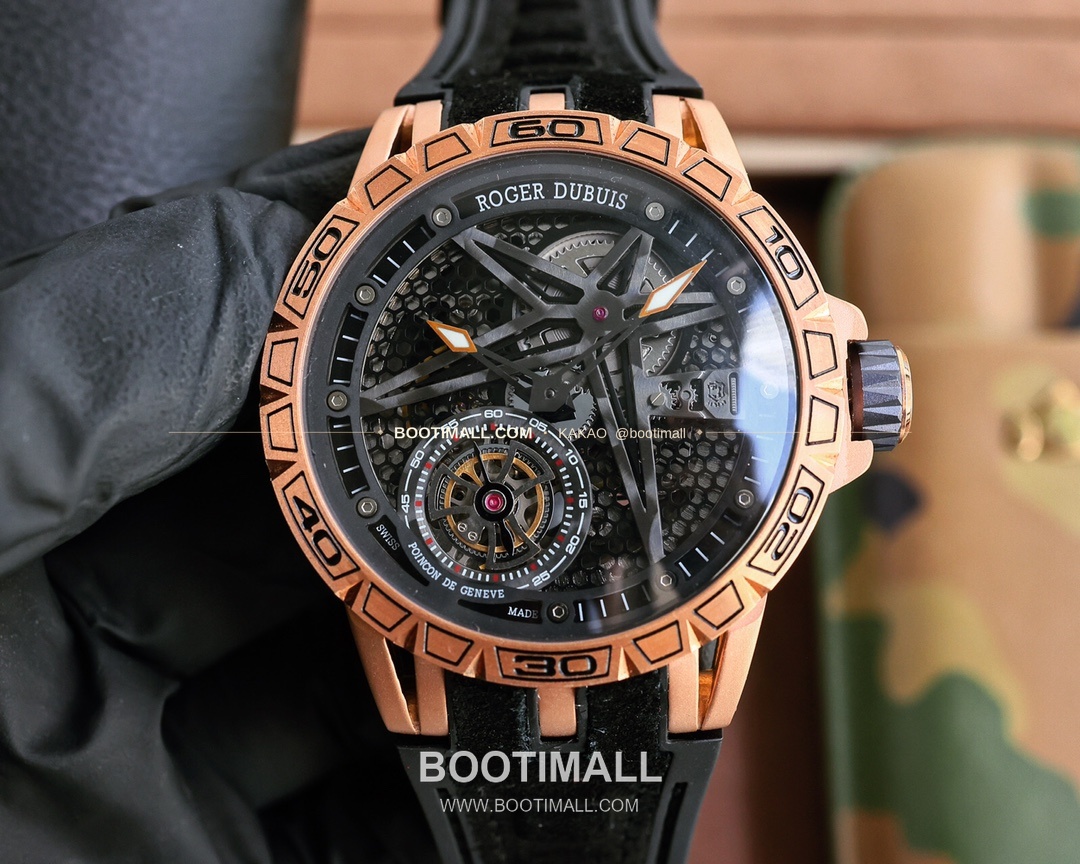 로저드뷔 엑스칼리버 스켈레톤 더블밸런스 티타늄 오토매틱 Roger Dubuis Excalibur Skeleton Double Balance Titanium Automatic 46mm 7