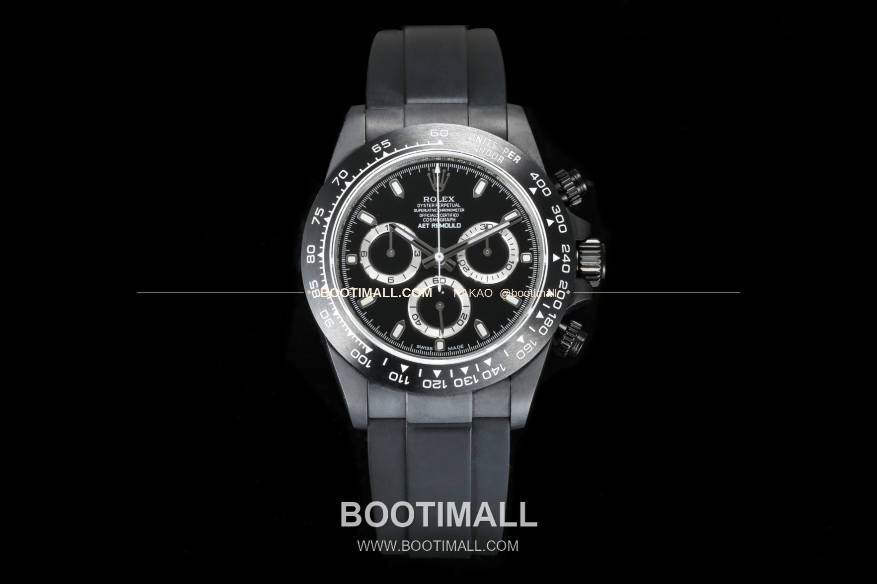 롤렉스 데이토나 AET 커스텀 블랙 세라믹 크로노그래프 오토매틱 Rolex Daytona AET Custom Black Ceramic Chronograph Automatic 40mm 1