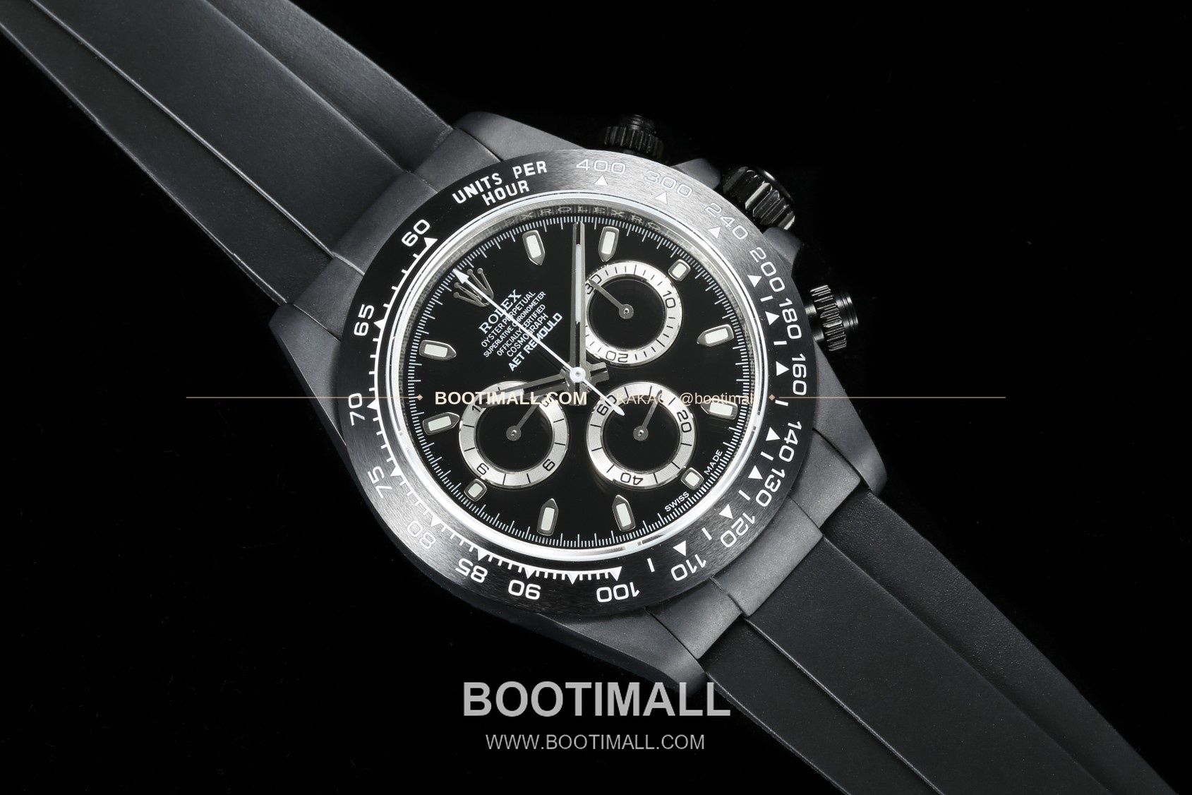 롤렉스 데이토나 AET 커스텀 블랙 세라믹 크로노그래프 오토매틱 Rolex Daytona AET Custom Black Ceramic Chronograph Automatic 40mm 2