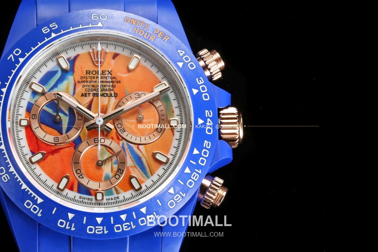 롤렉스 데이토나 AET 커스텀 블랙 세라믹 크로노그래프 오토매틱 Rolex Daytona AET Custom Black Ceramic Chronograph Automatic 40mm 5