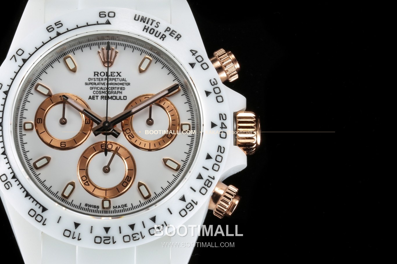 롤렉스 데이토나 AET 커스텀 블랙 세라믹 크로노그래프 오토매틱 Rolex Daytona AET Custom Black Ceramic Chronograph Automatic 40mm 5