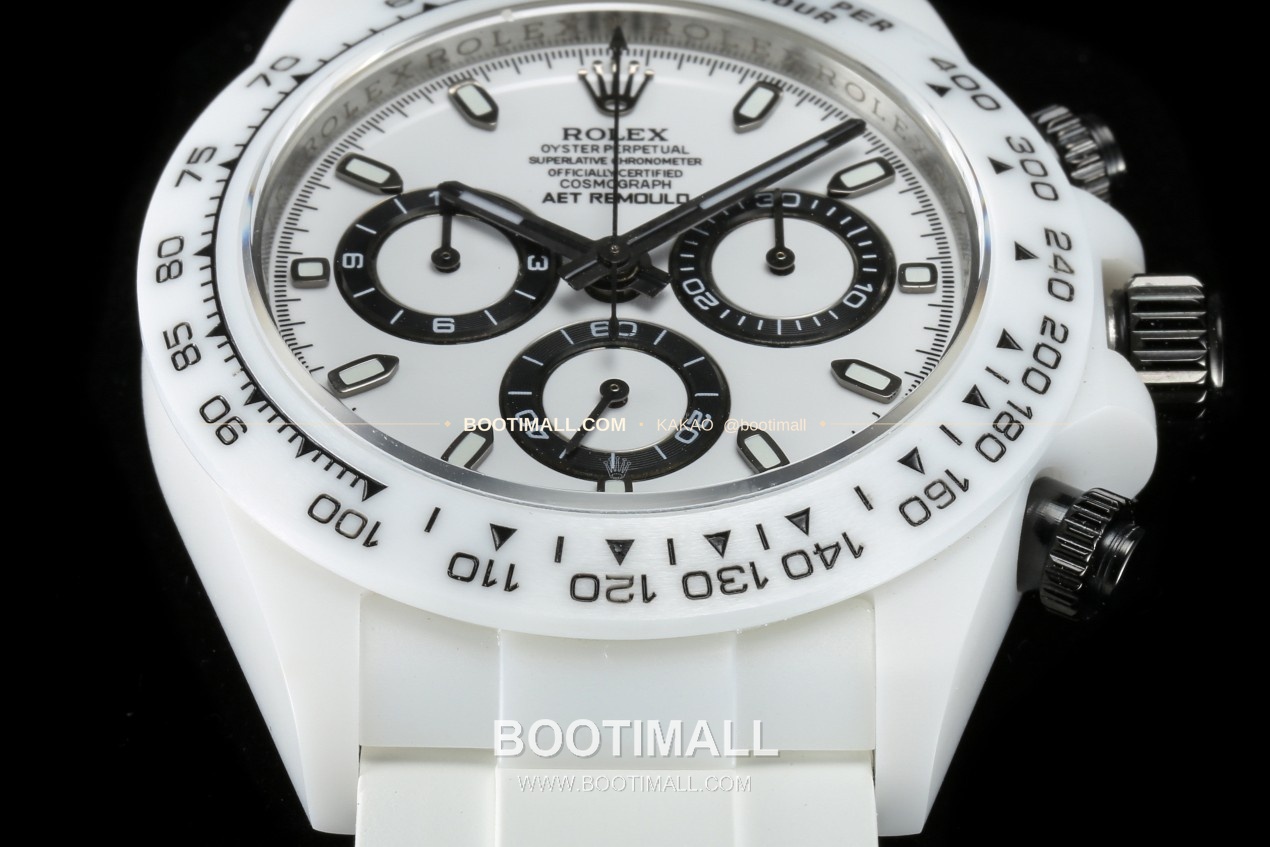 롤렉스 데이토나 AET 커스텀 블랙 세라믹 크로노그래프 오토매틱 Rolex Daytona AET Custom Black Ceramic Chronograph Automatic 40mm 4