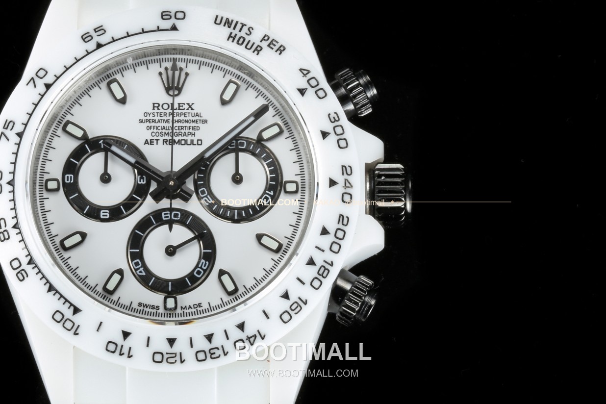 롤렉스 데이토나 AET 커스텀 블랙 세라믹 크로노그래프 오토매틱 Rolex Daytona AET Custom Black Ceramic Chronograph Automatic 40mm 5