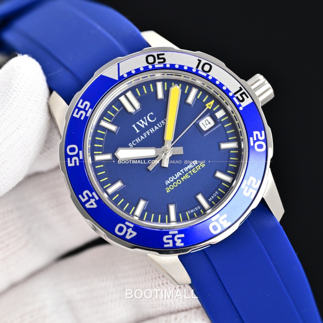 IWC 아쿠아타이머 스틸 블랙 베젤 오토매틱 IWC Aquatimer Steel Black Bezel Automatic 44mm 2