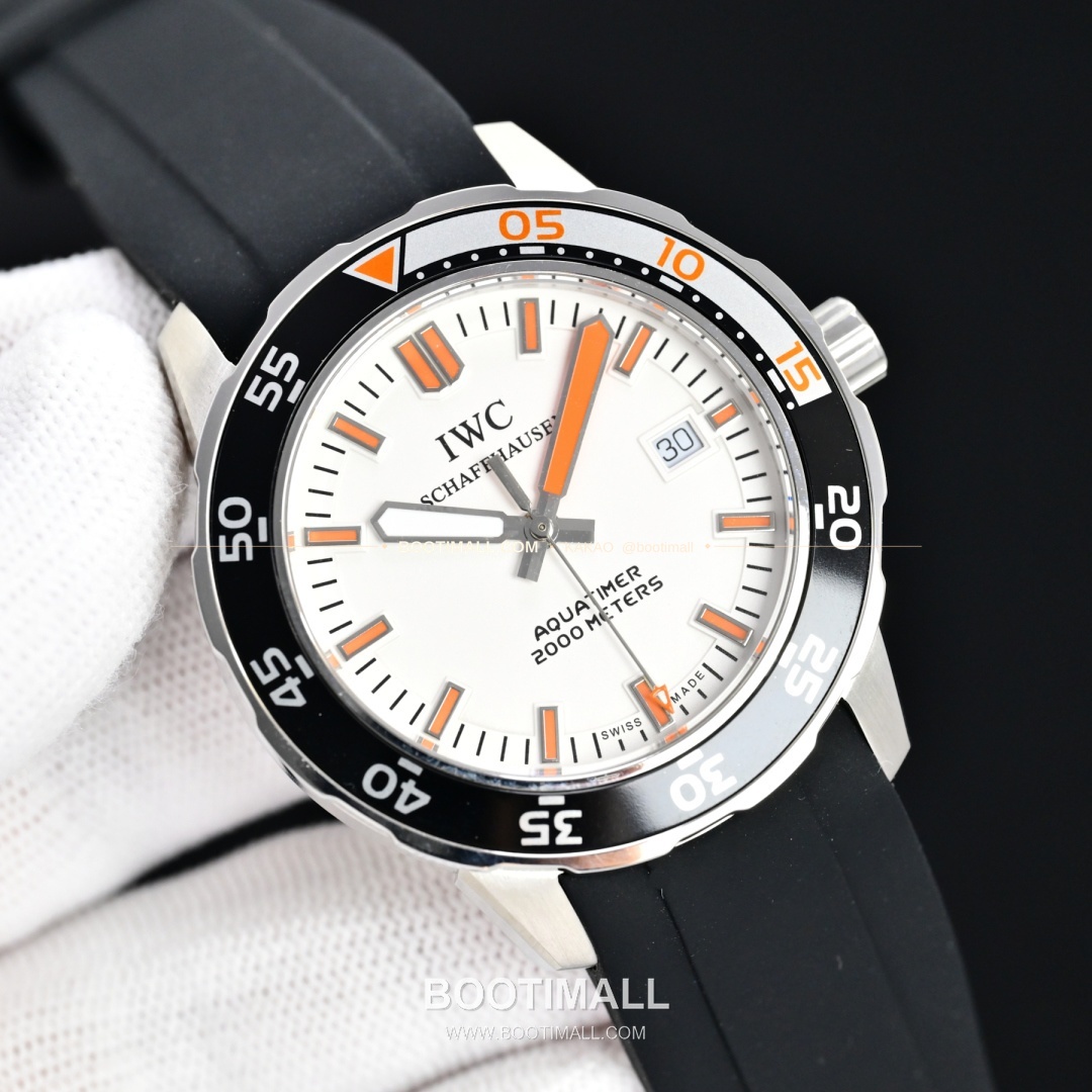 IWC 아쿠아타이머 스틸 블랙 베젤 오토매틱 IWC Aquatimer Steel Black Bezel Automatic 44mm 1