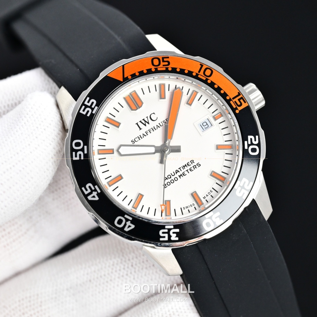 IWC 아쿠아타이머 스틸 블랙 베젤 오토매틱 IWC Aquatimer Steel Black Bezel Automatic 44mm 4