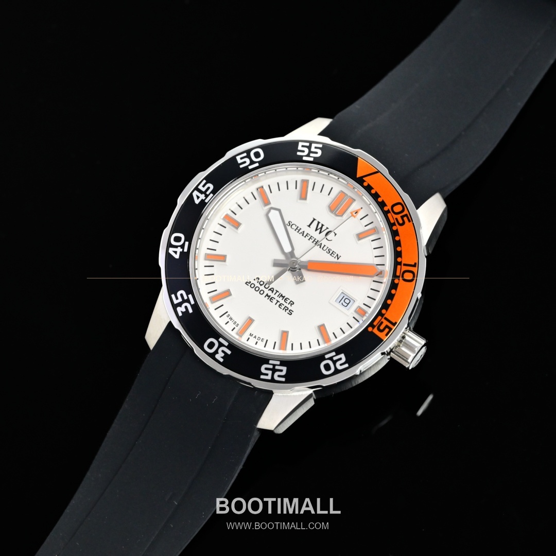 IWC 아쿠아타이머 스틸 블랙 베젤 오토매틱 IWC Aquatimer Steel Black Bezel Automatic 44mm 9
