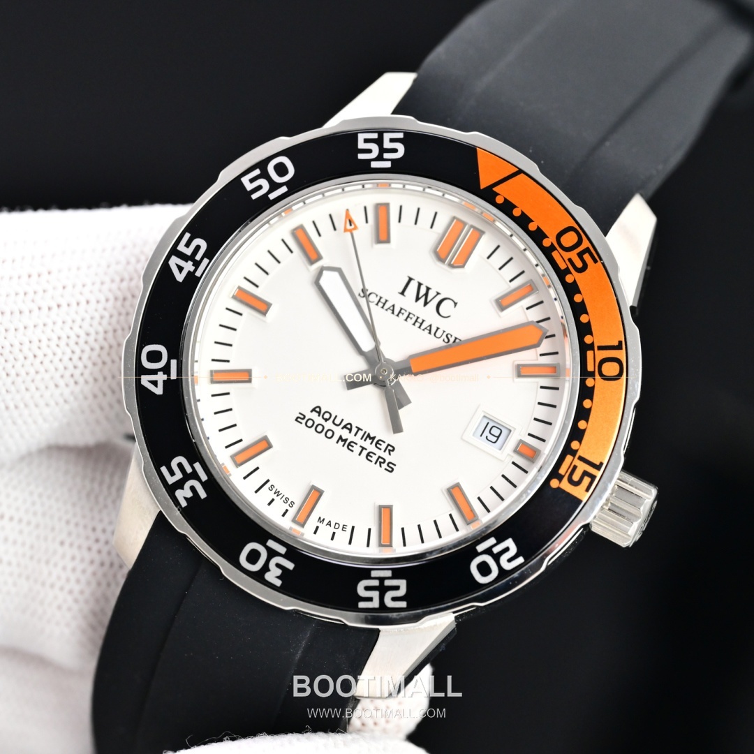 IWC 아쿠아타이머 스틸 블랙 베젤 오토매틱 IWC Aquatimer Steel Black Bezel Automatic 44mm 3