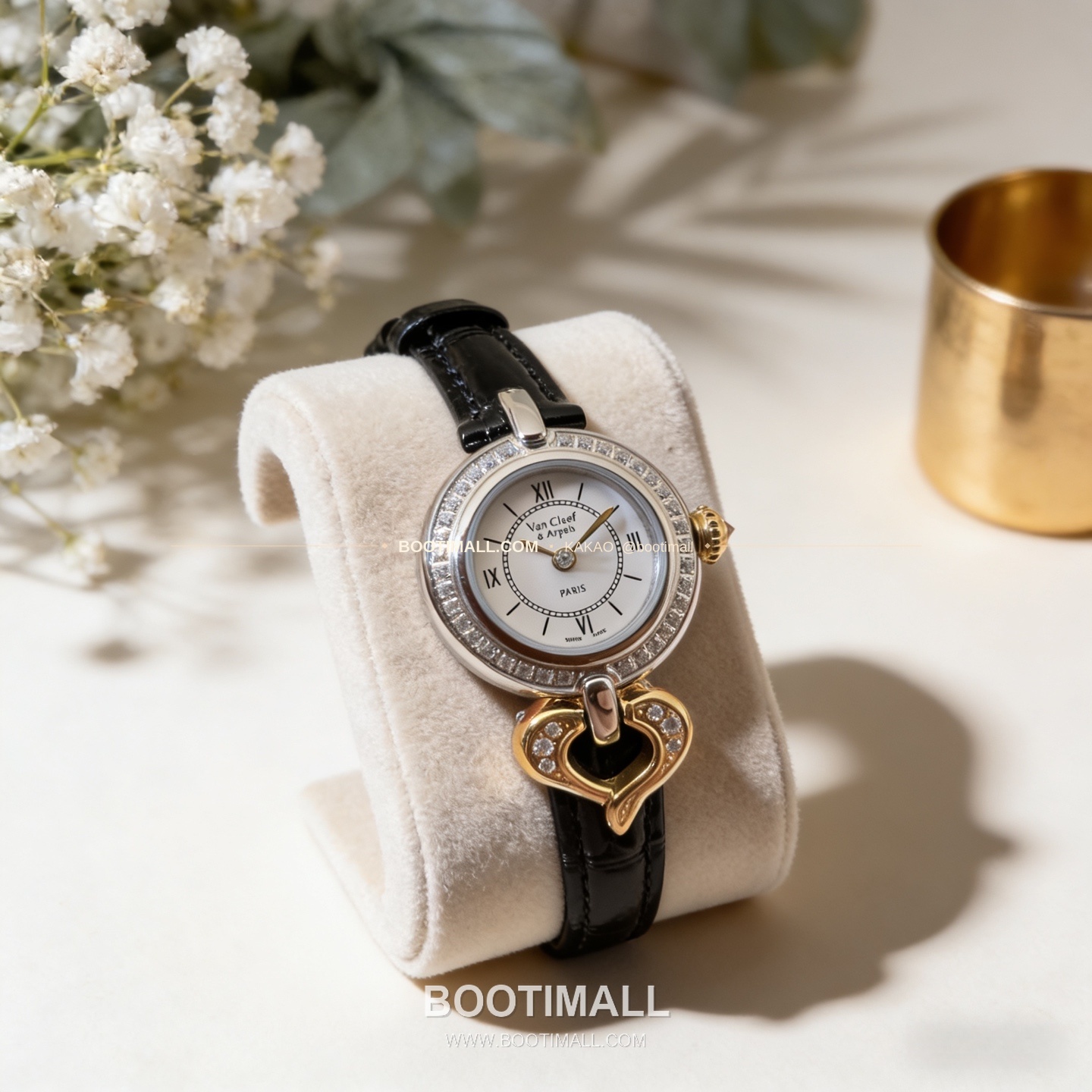 반클리프아펠 참스 골드 스틸 참 펜던트 쿼츠 Van Cleef & Arpels Charms Gold Steel Charm Pendant Quartz 25mm 4