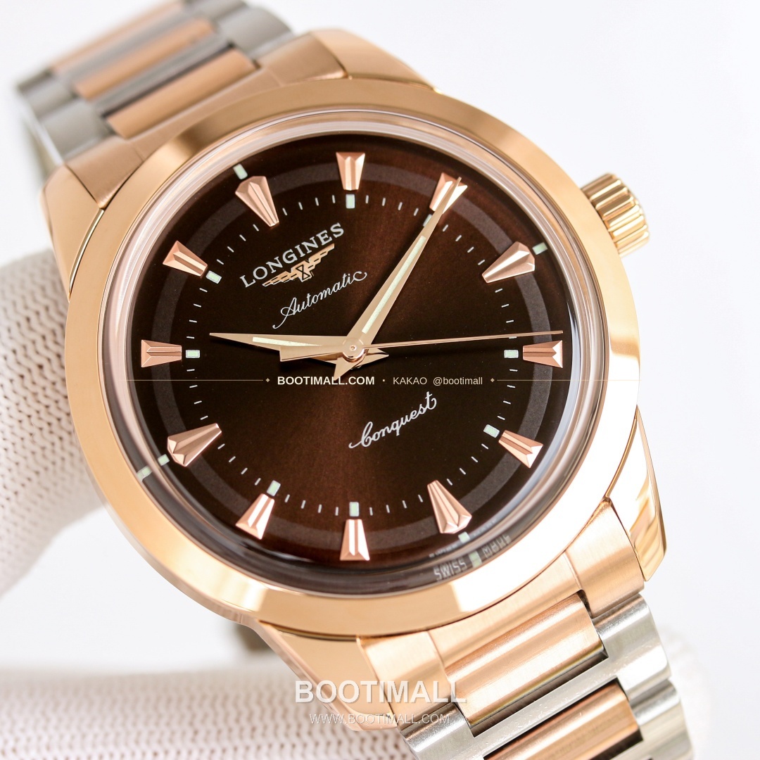 론진 콘퀘스트 헤리티지 스틸 쓰리핸즈 오토매틱 Longines Conquest Heritage Steel Three Hands Automatic 40mm 6
