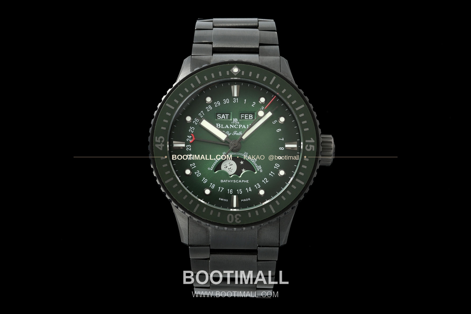 블랑팡 피프티패덤즈 바티스카프 세라믹 풀캘린더 문페이즈 오토매틱 Blancpain Fifty Fathoms Bathyscaphe Ceramic Complete Calendar Moonphase Automatic 43.6mm 1